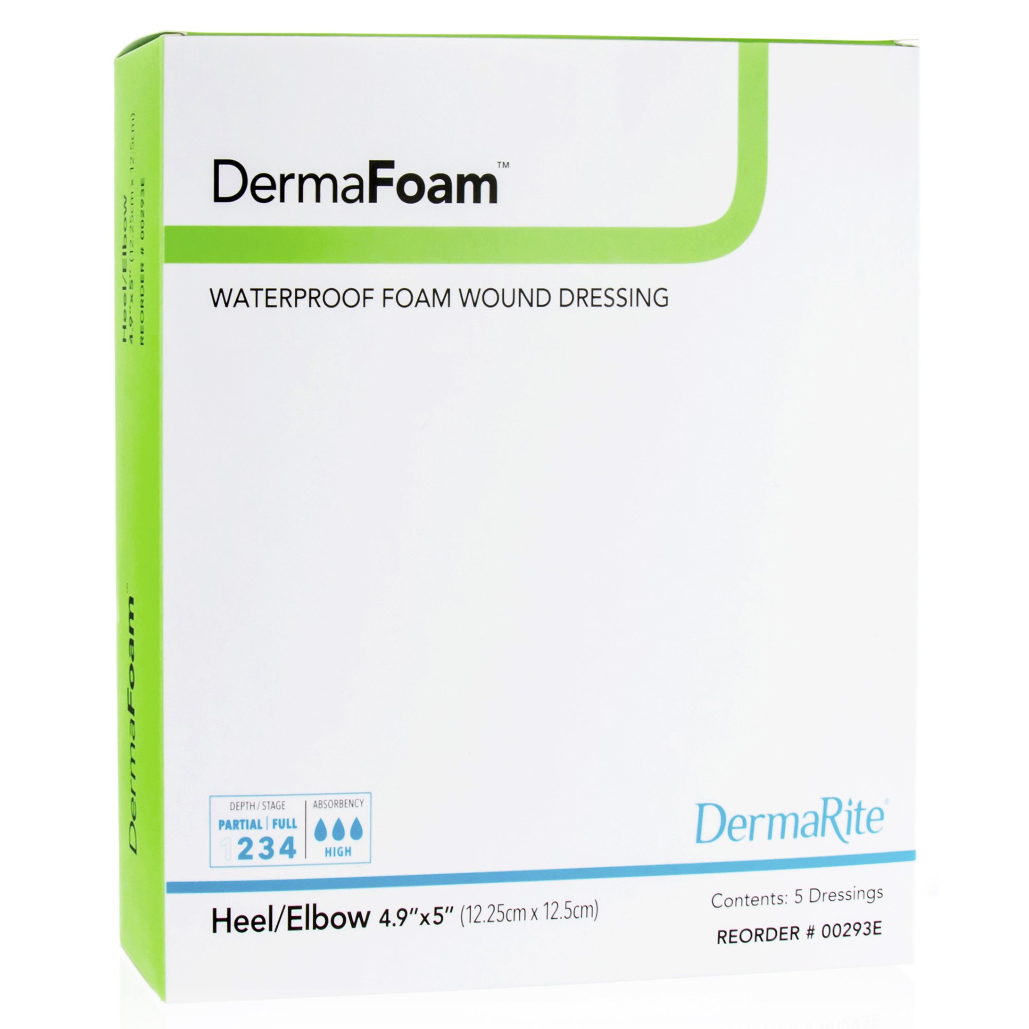Sion Brands LLC 00293E - DermaFoam® Nonadhesive without Border Foam Dressing, Heel/Elbow - 1/Each, 5/Box