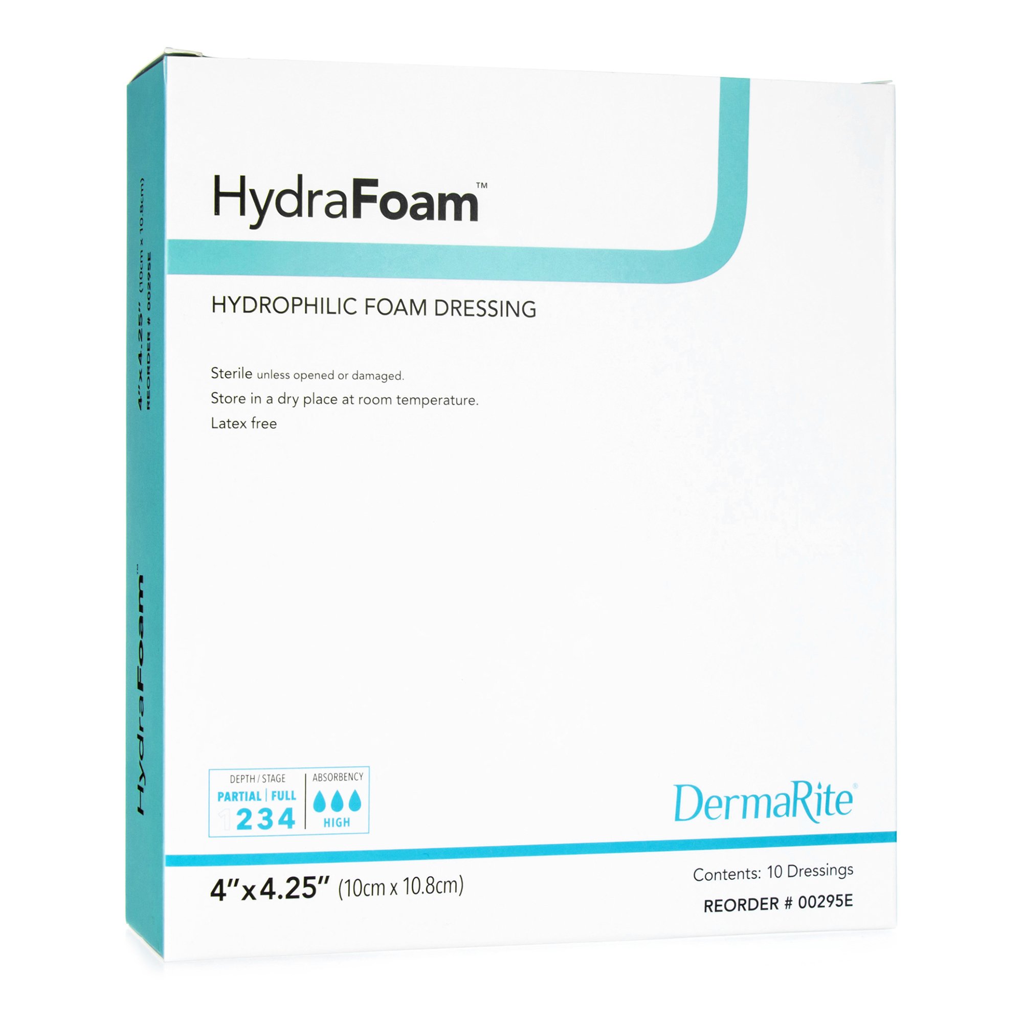 Sion Brands LLC 00295E - HydraFoam™ Nonadhesive Foam Dressing, 4 x 4.5 Inch - 1/Each, 10/Box