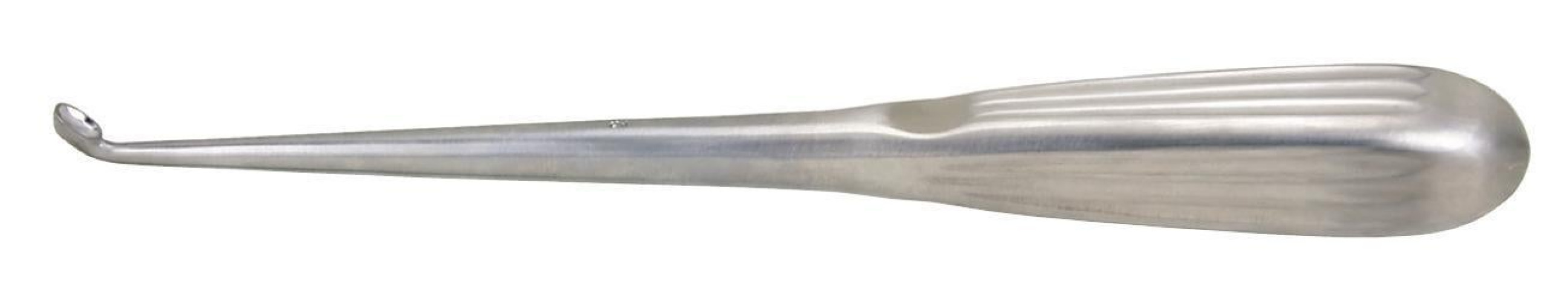 Integra Lifesciences - 26-1737 Bone Curette Miltex® Spratt 9 Inch Length Hollow Handle with Grooves Size 000 Tip Angled Oval Cup Tip