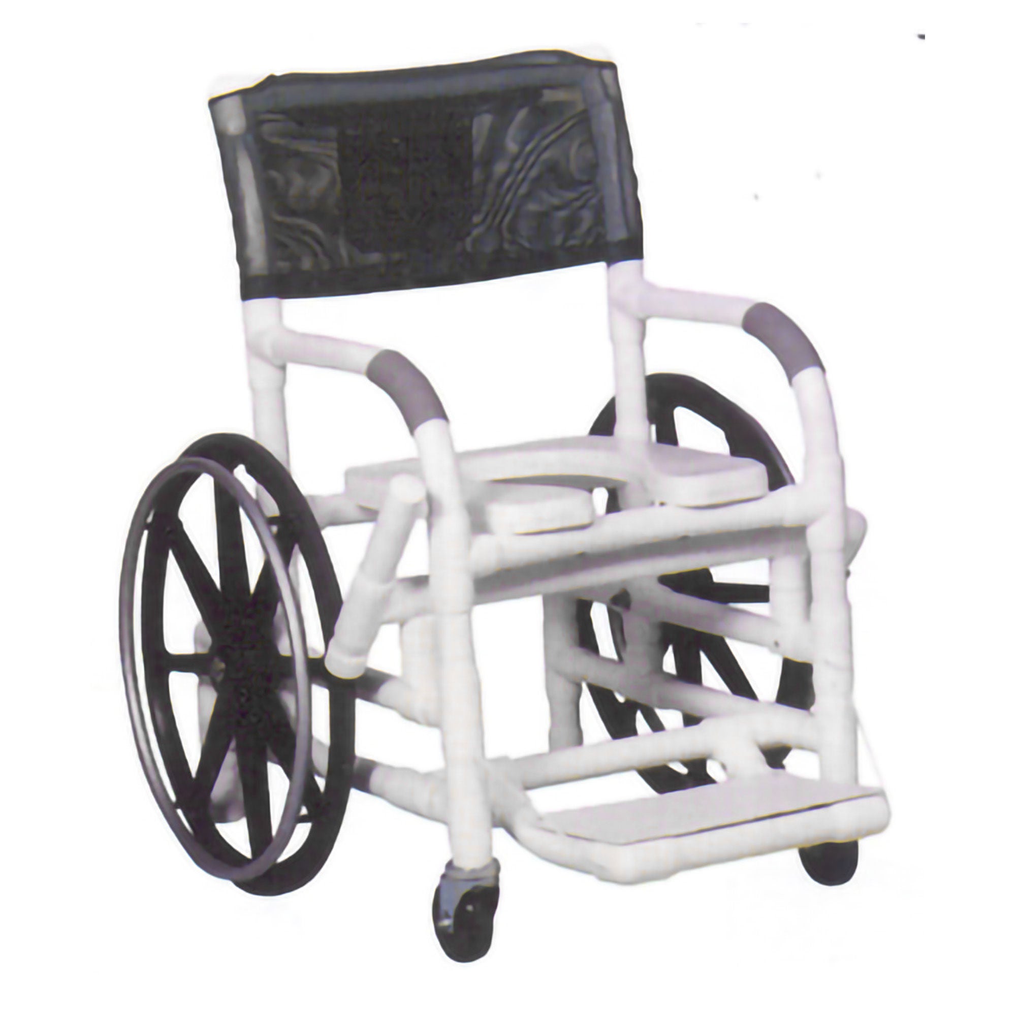 MJM International - 135-22-24W Shower Chair MJM International PVC Frame Mesh Backrest 375 lbs. Weight Capacity