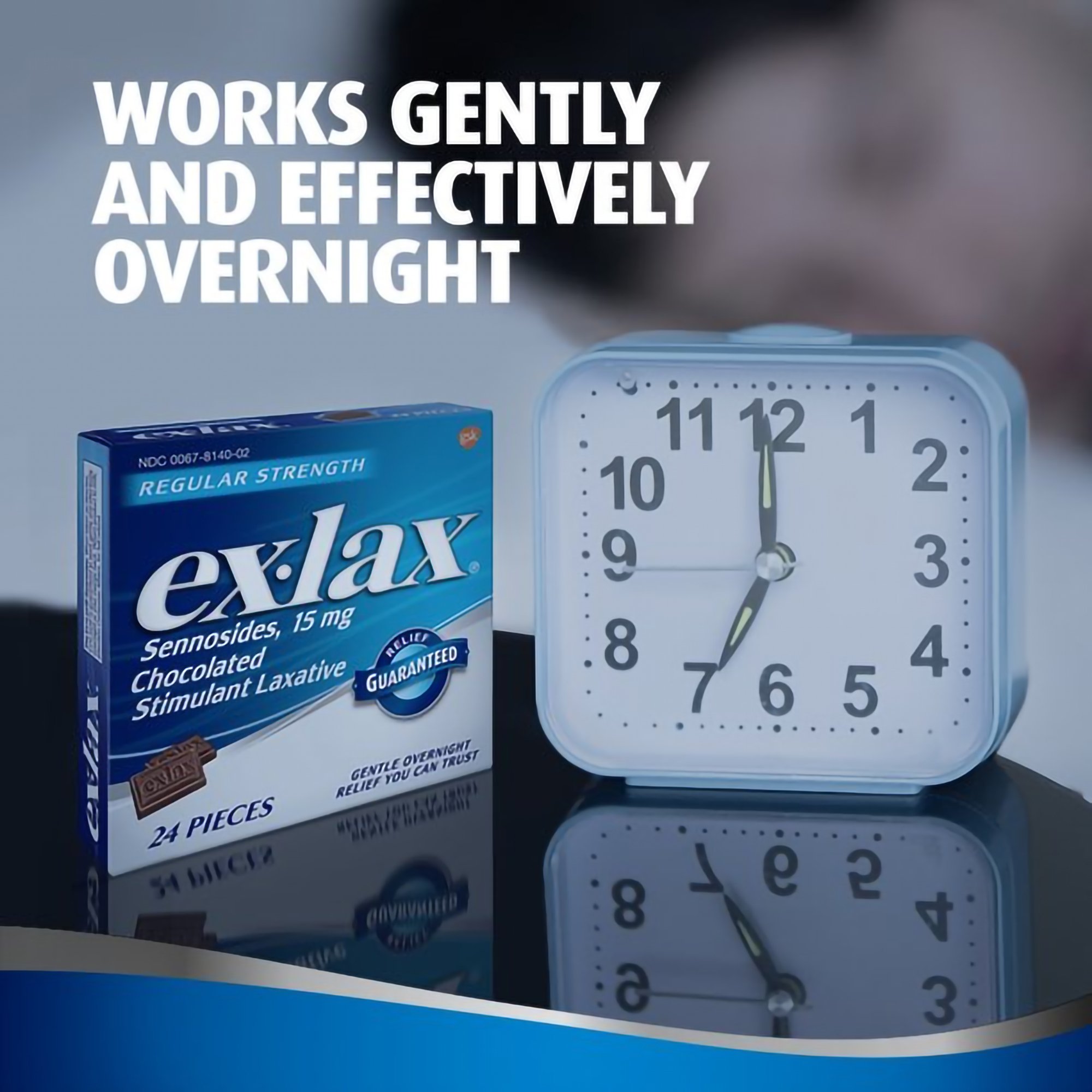 Novartis 00067000548 - Ex-lax® Sennosides Chocolate Laxative - 1/Box