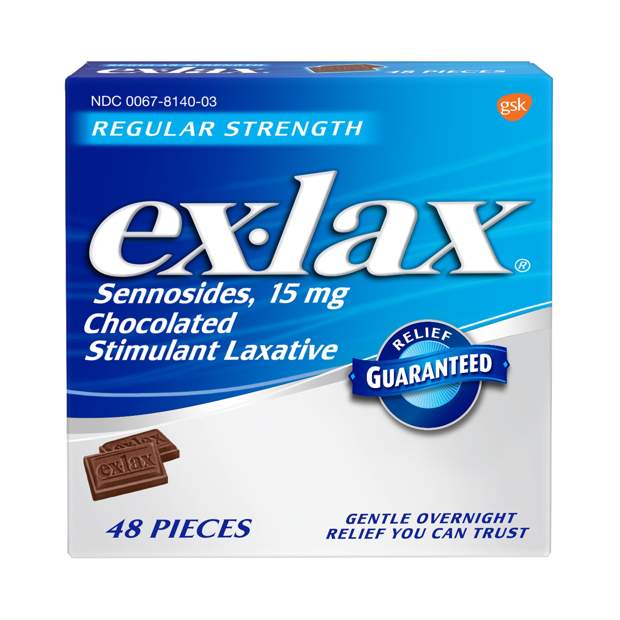 Novartis - 00067000548 Ex-lax® Sennosides Chocolate Laxative