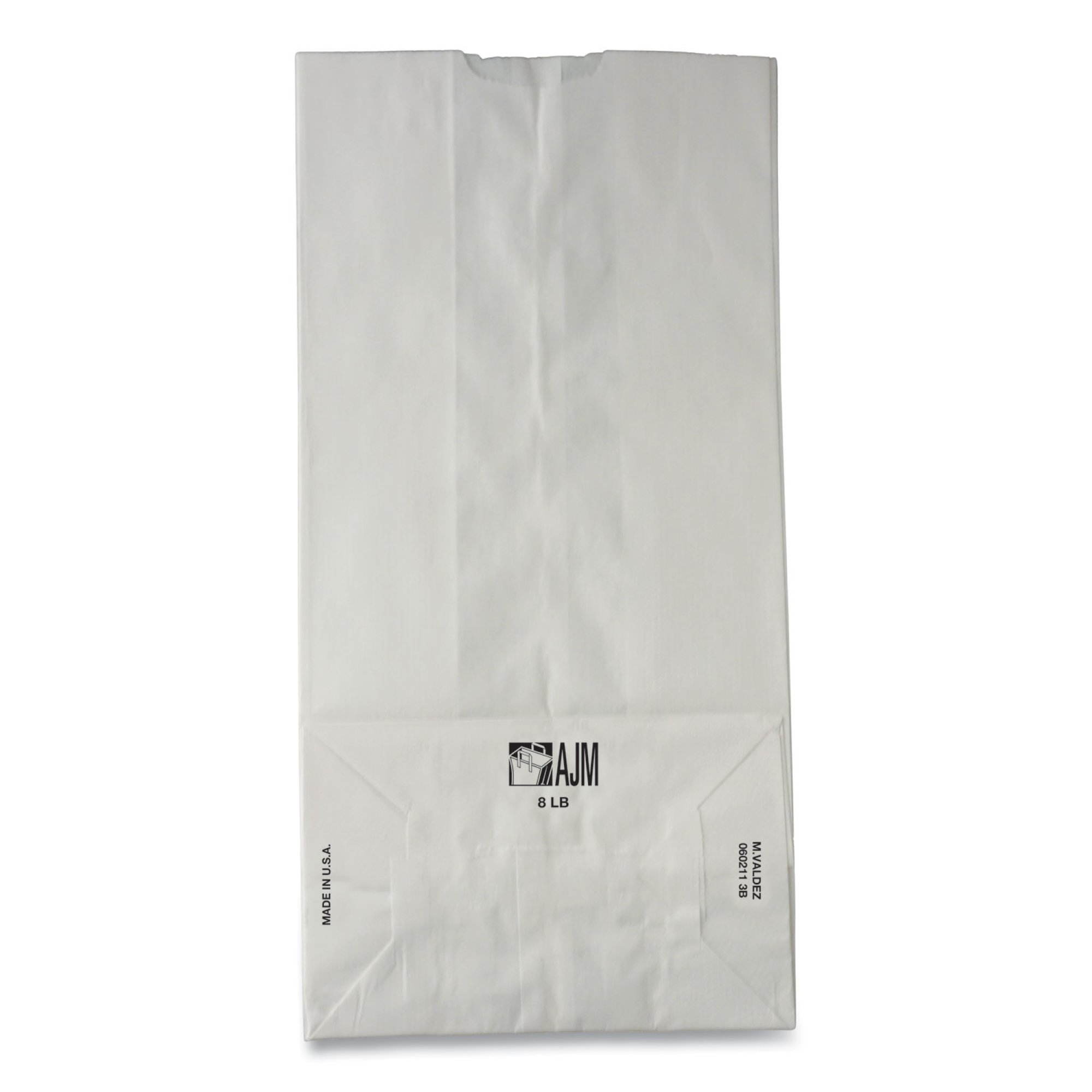 Essendant Co-United Stationers BAGGW8500 - White Paper Bag, 4.17 x 6.13 x 12.44 Inch - 1/Pack
