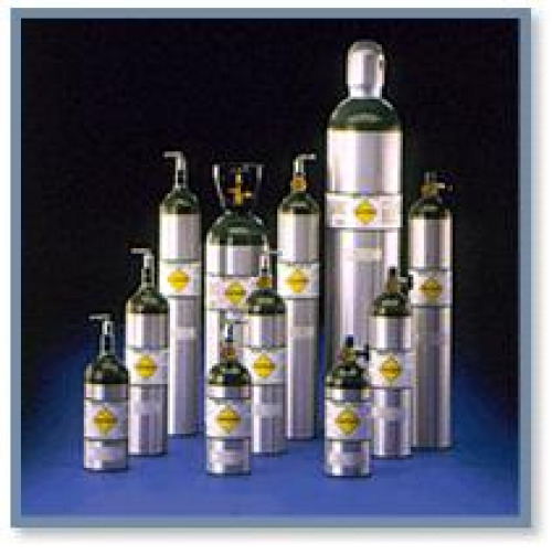 Mada Medical Products - 1603ME Oxygen Cylinder (Empty) Mada Medical Size E Aluminum