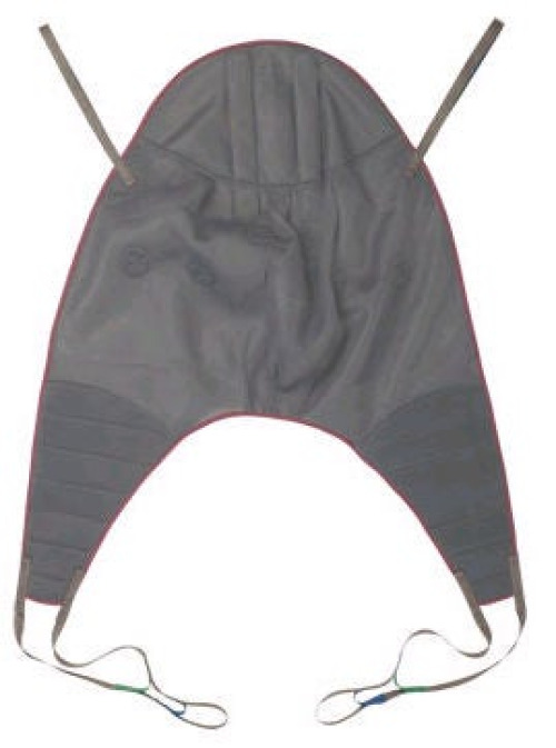 Invacare - 2485957 Patient Sling Universal High With Head Support 4 Strap Medium 500 lbs. Weight Capacity