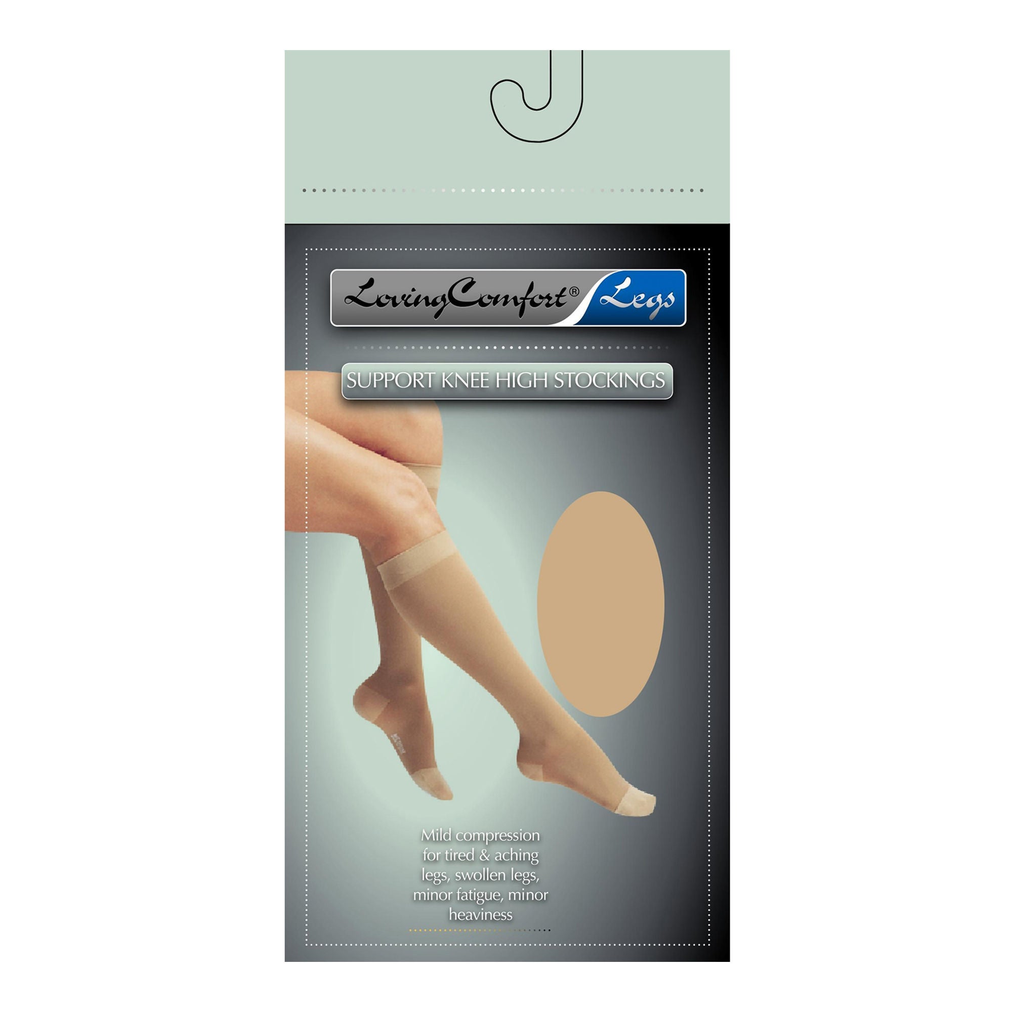 Scott Specialties - 1666 BEI 2X Compression Stocking Loving Comfort® Knee High 2X-Large Beige Open Toe