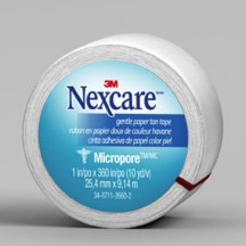 3M Company 530-P1 - 3M™ Nexcare™ Micropore™ Paper Medical Tape, 1 Inch x 10 Yard, White - 1/Roll, 36/Case
