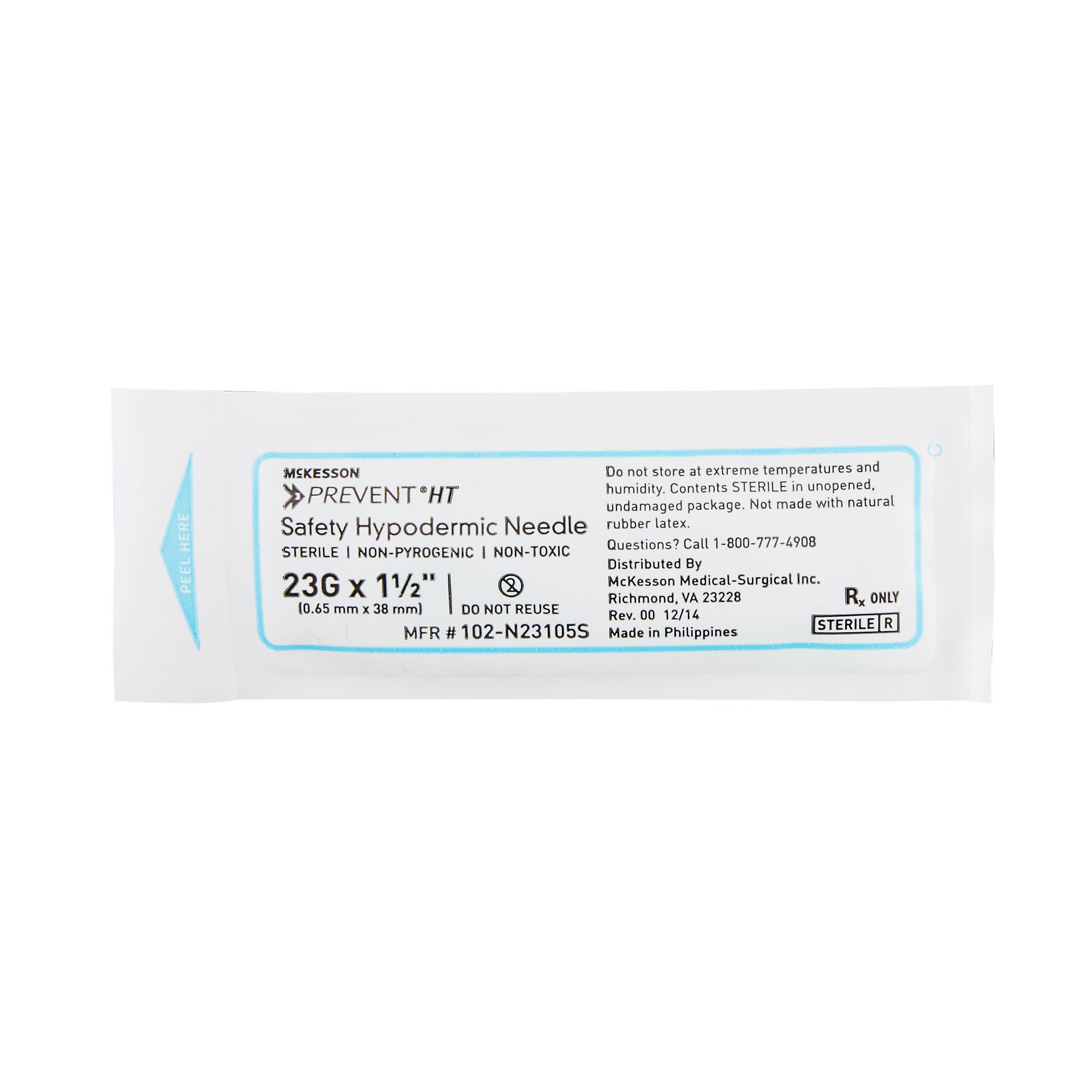 McKesson Prevent HT Safety Hypodermic Needle 102-N23105S by McKesson Brand