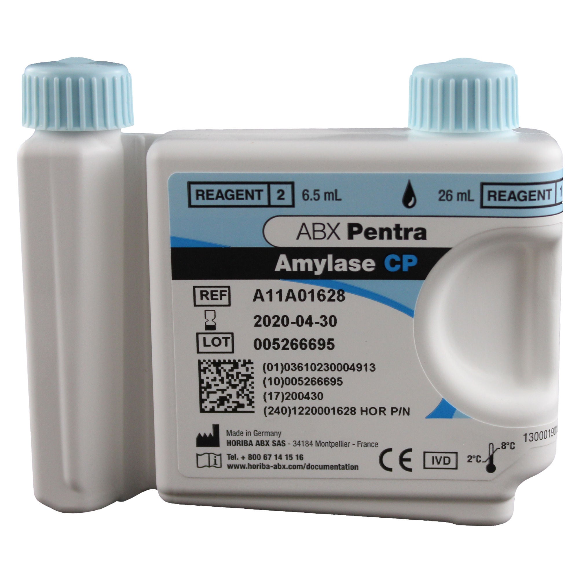 Horiba - 1220001628 General Chemistry Reagent ABX Pentra™ Amylase For ABX Pentra 400 Clinical Chemistry Analyzer 125 Tests