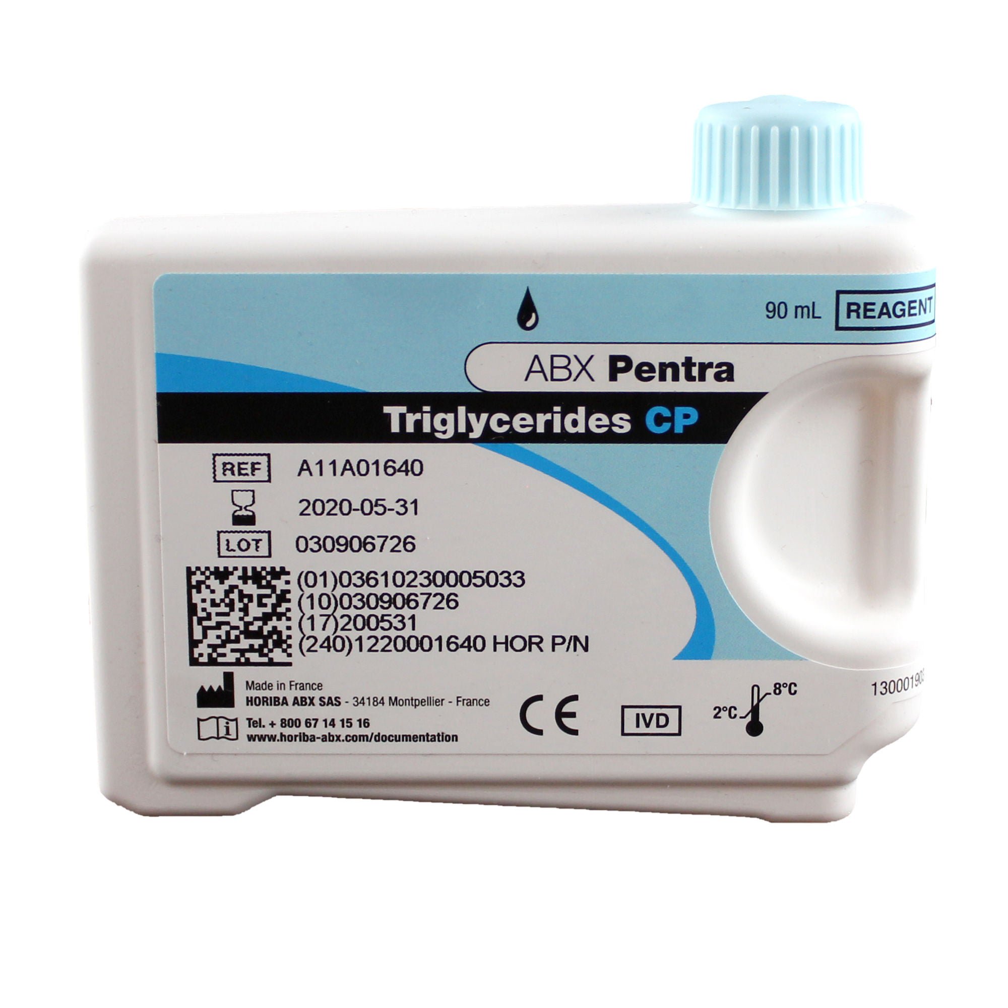 Horiba - 1220001640 General Chemistry Reagent ABX Pentra™ Triglycerides For ABX Pentra 400 Clinical Chemistry Analyzer 327 Tests