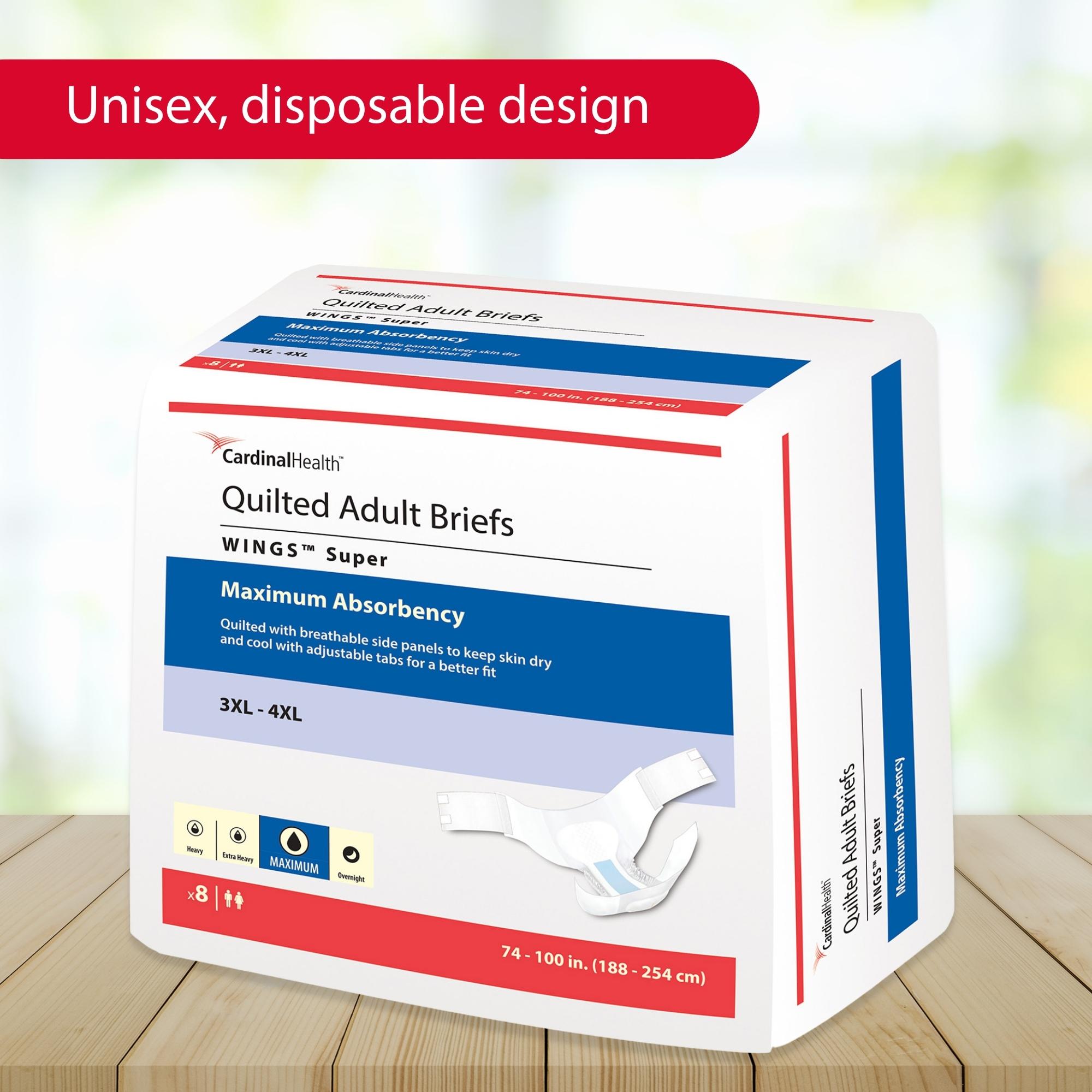 Wings Super Incontinence Brief 67095 by Cardinal
