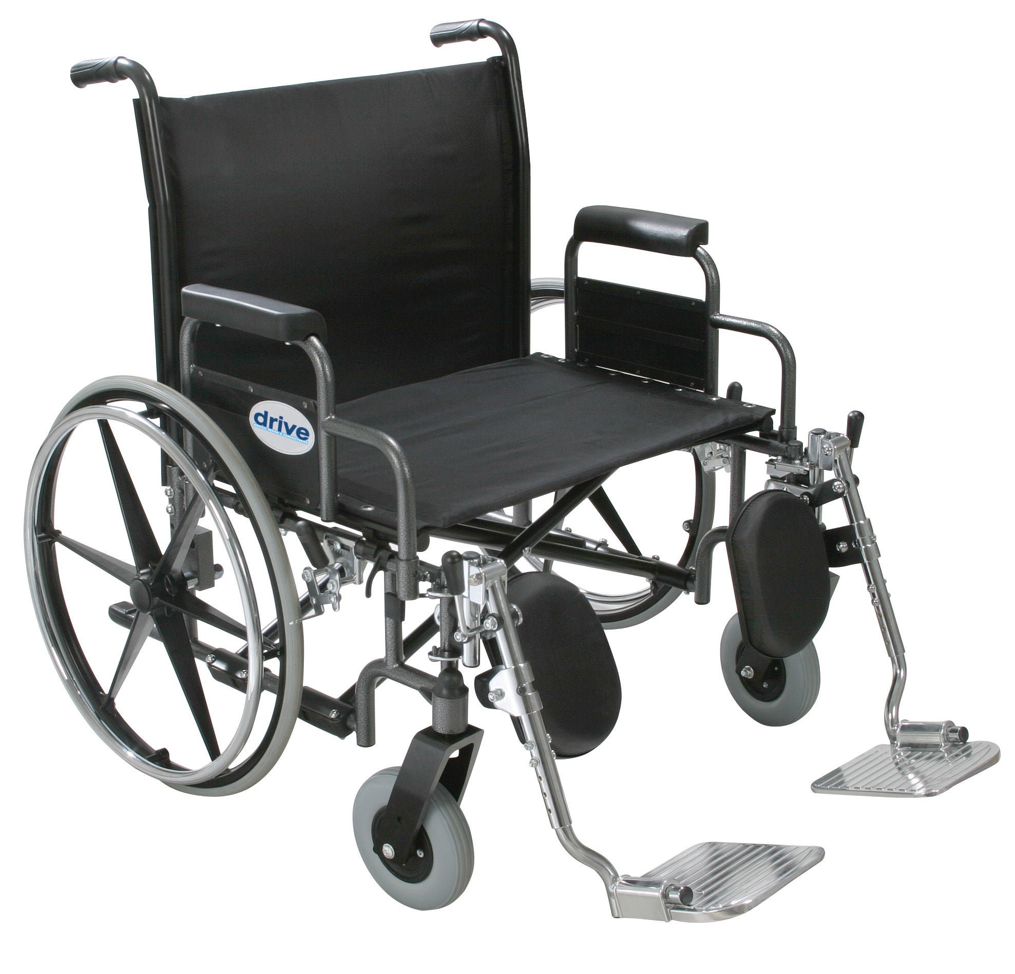 Drive DeVilbiss Healthcare - STD24DDA-ELR drive™ Sentra Extra HD Bariatric Wheelchair, 24-Inch Seat Width