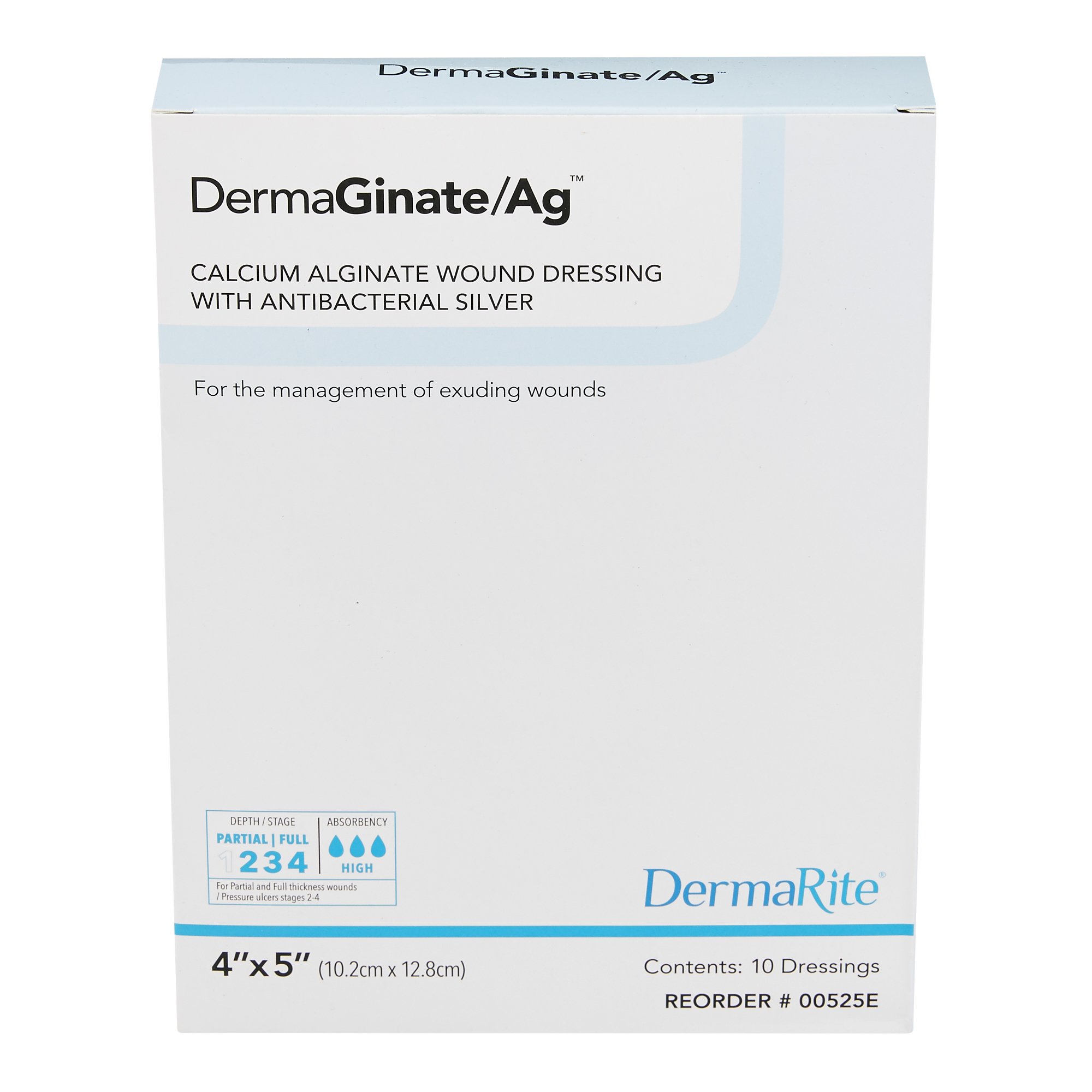 Sion Brands LLC - 00525E DermaGinate Ag™ Silver Alginate Dressing