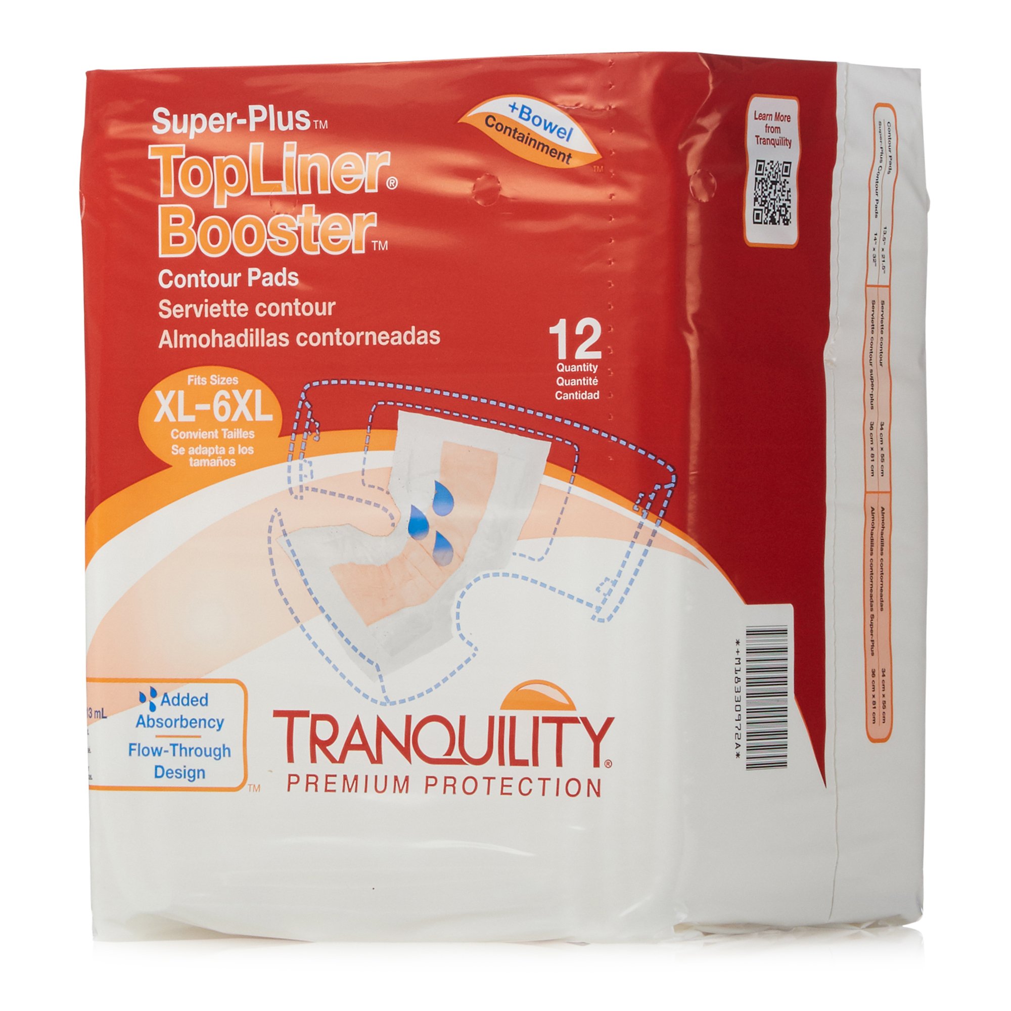 Principle Business Enterprises - 3097 TopLiner™ Super Plus Added Absorbency Incontinence Booster Pad