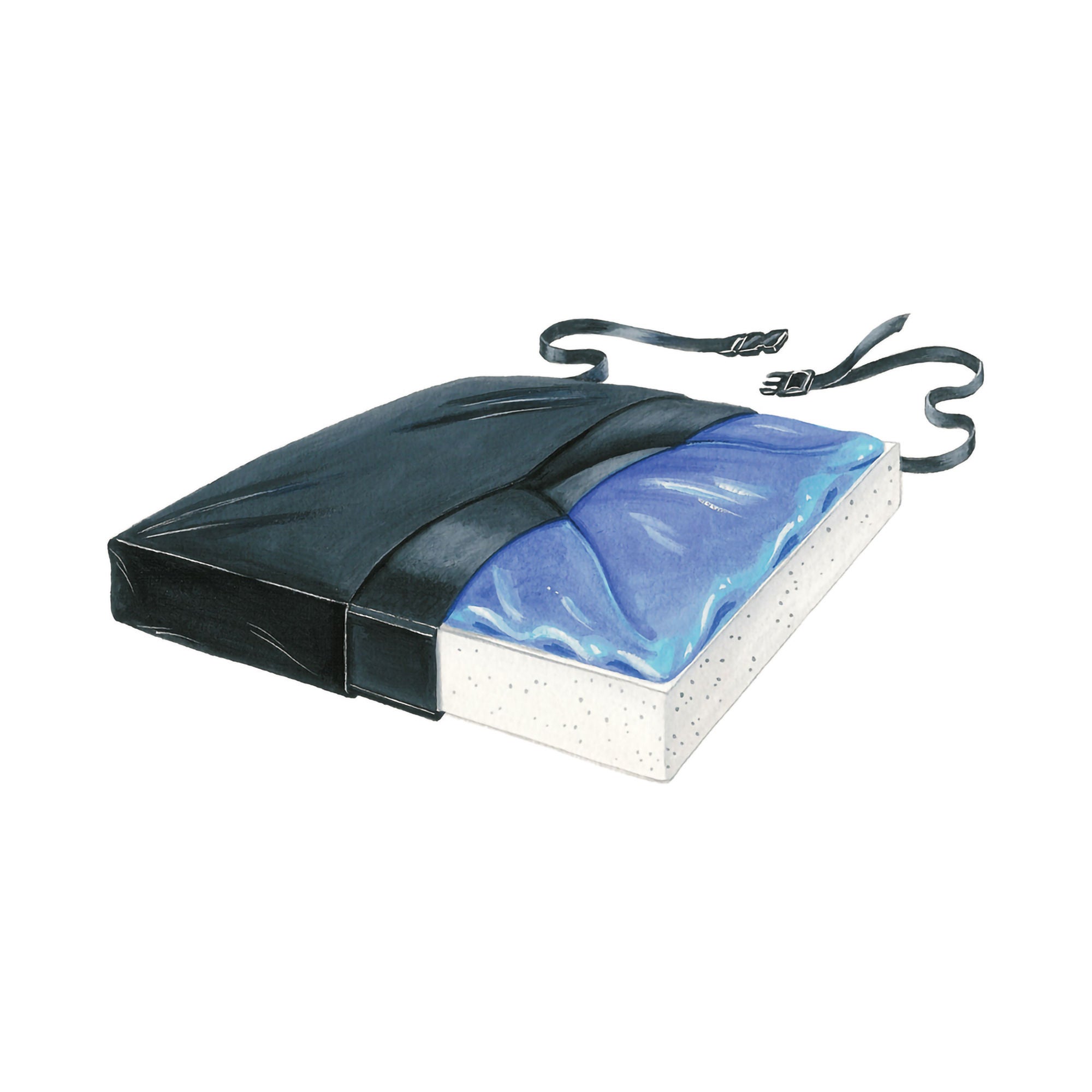 Skil-Care - 751027 Seat Cushion Gel-Foam X-Cushion 18 W X 16 L X 2-1/2 D Inch Foam / Gel