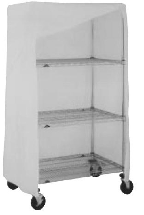 Intermetro Industries - 24X48X74VCMB Cart Cover Metro® Marine Blue Vinyl Coated Nylon 24 X 48 X 74 Inch Hook and Loop Closure