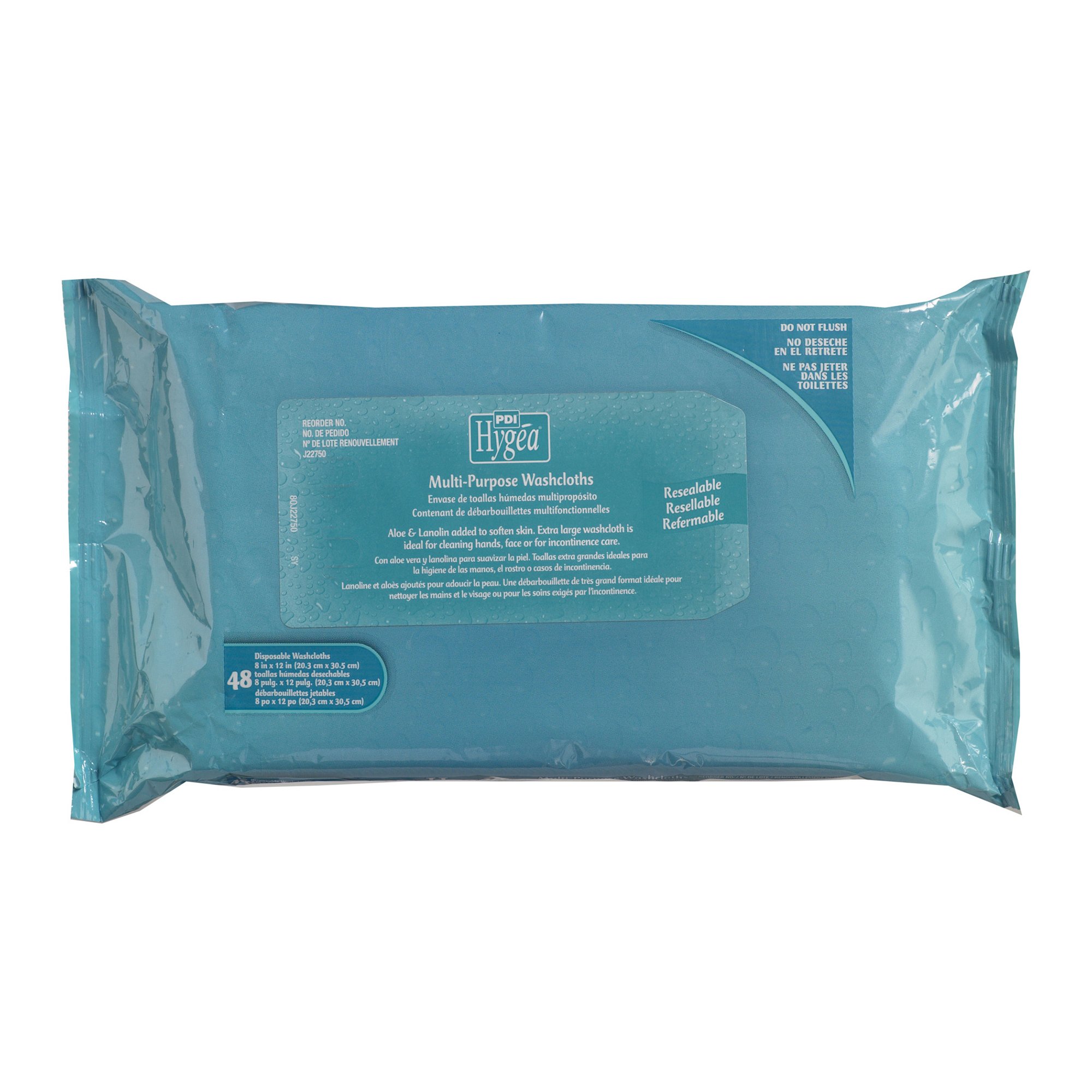 Professional Disposables - J22750 Hygea® Scented Multi-Purpose Personal Cleansing Wipe