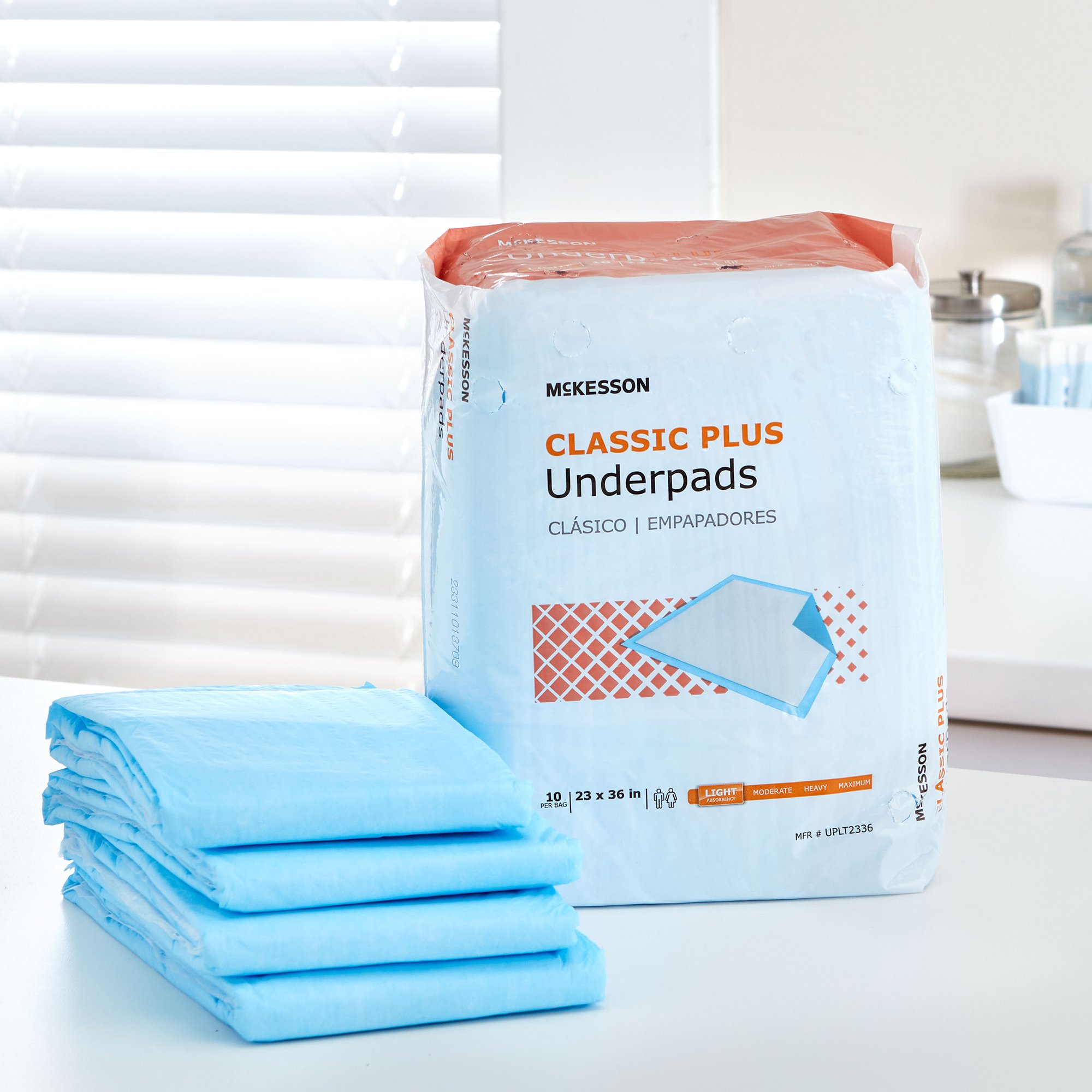 McKesson Brand - UPLT2336 McKesson Classic Plus Light Absorbency Underpads