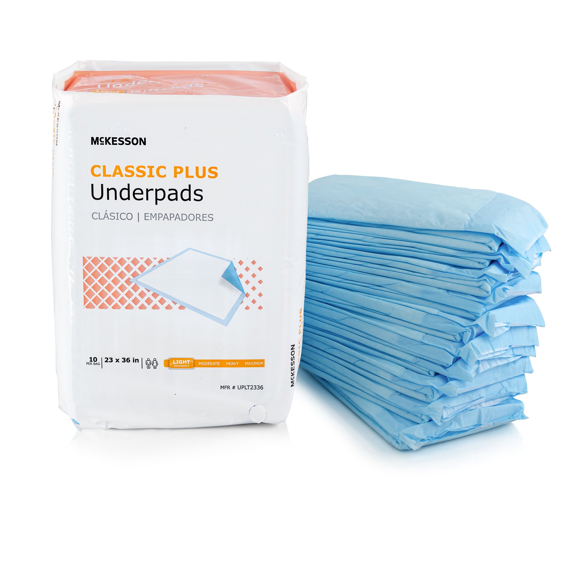 McKesson Brand - UPLT2336 McKesson Classic Plus Light Absorbency Underpads