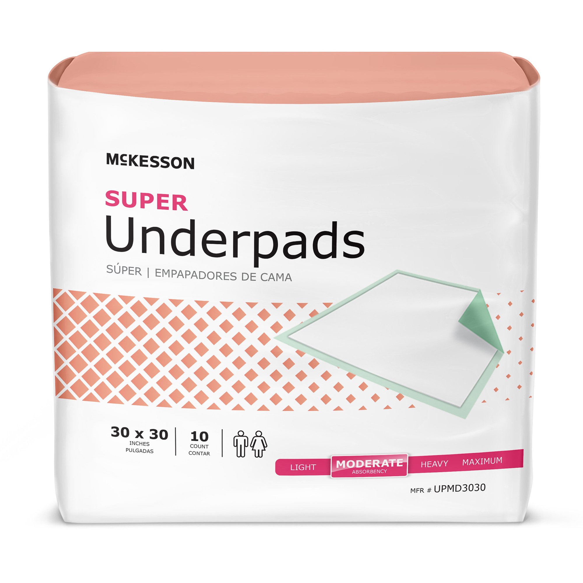 McKesson Brand - UPMD3030 McKesson Super Moderate Absorbency Underpad