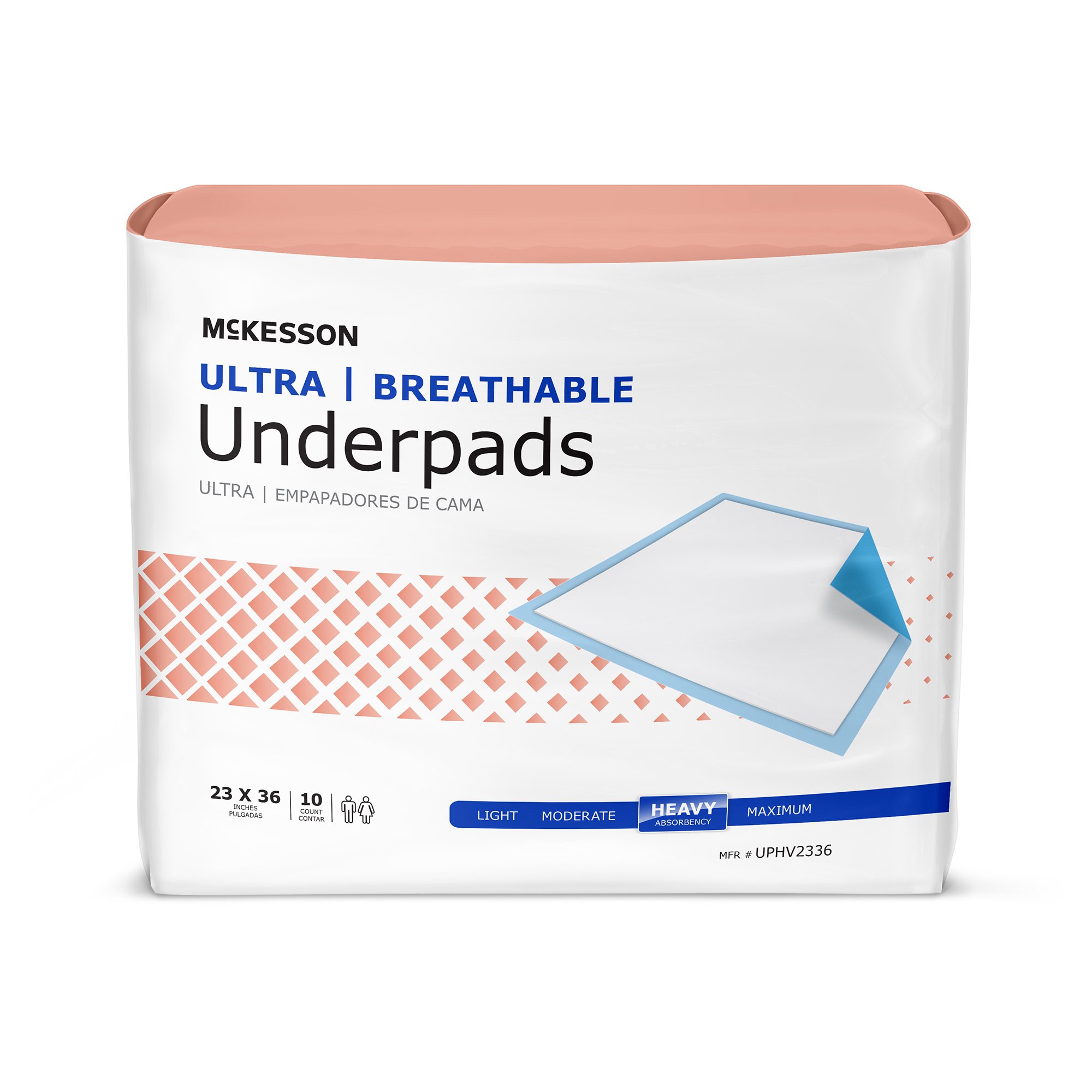 McKesson Brand - UPHV2336 McKesson Ultra Breathable Heavy Absorbency Low Air Loss Underpad