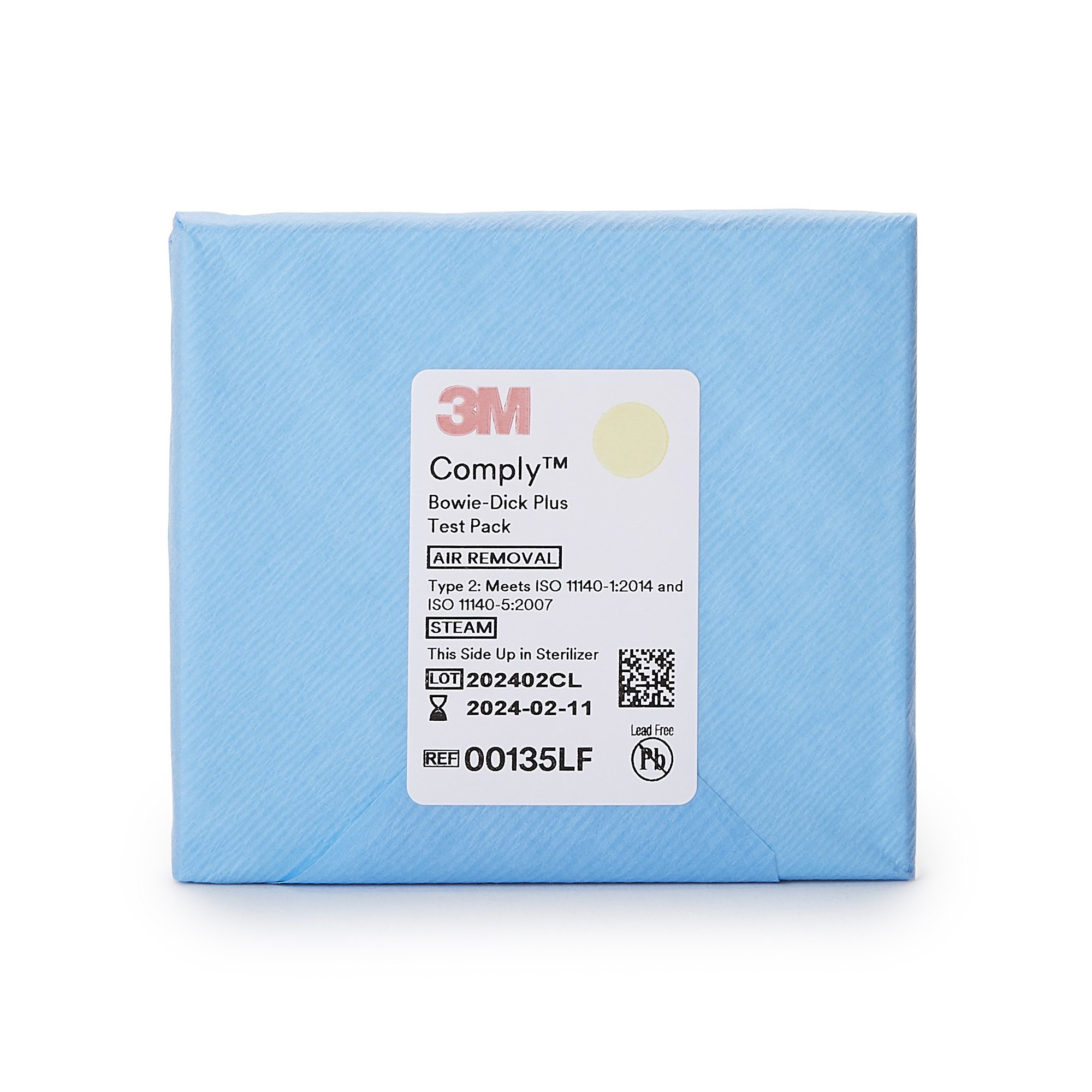 Solventum Corporation 00135LF - 3M™ Comply™ Sterilization Bowie-Dick Plus Test Pack - 6/Bag, 30/Case