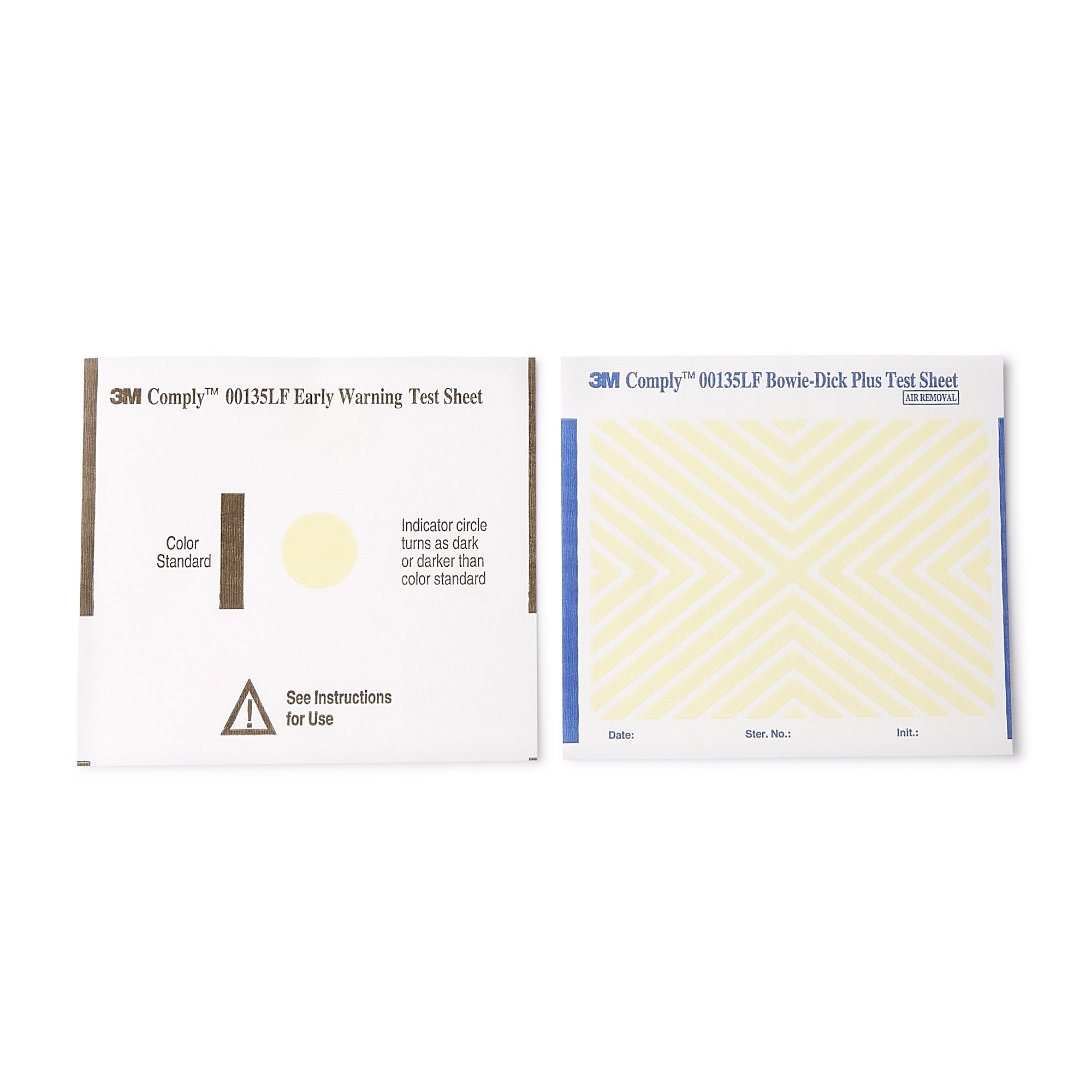 Solventum Corporation 00135LF - 3M™ Comply™ Sterilization Bowie-Dick Plus Test Pack - 6/Bag, 30/Case