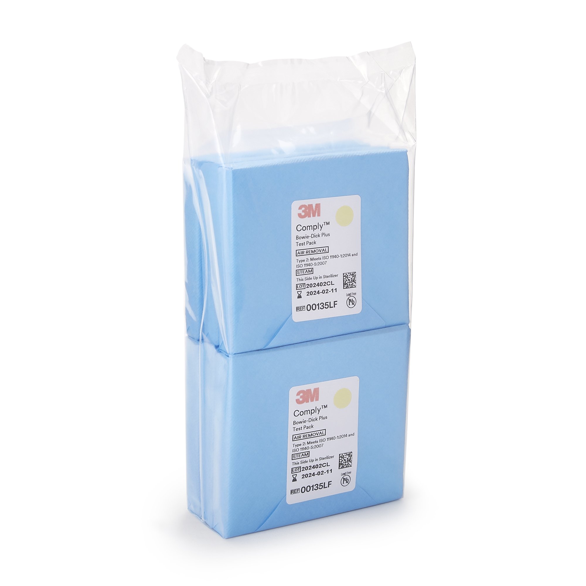 Solventum Corporation 00135LF - 3M™ Comply™ Sterilization Bowie-Dick Plus Test Pack - 6/Bag, 30/Case