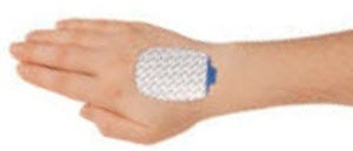 Natus Medical - 019-768500 EMG Adhesive Ground Plate Electrode Natus® 40 X 50 mm Contact Area Silver / Silver Chloride NonSterile Rectangular Tab Tip Disposable