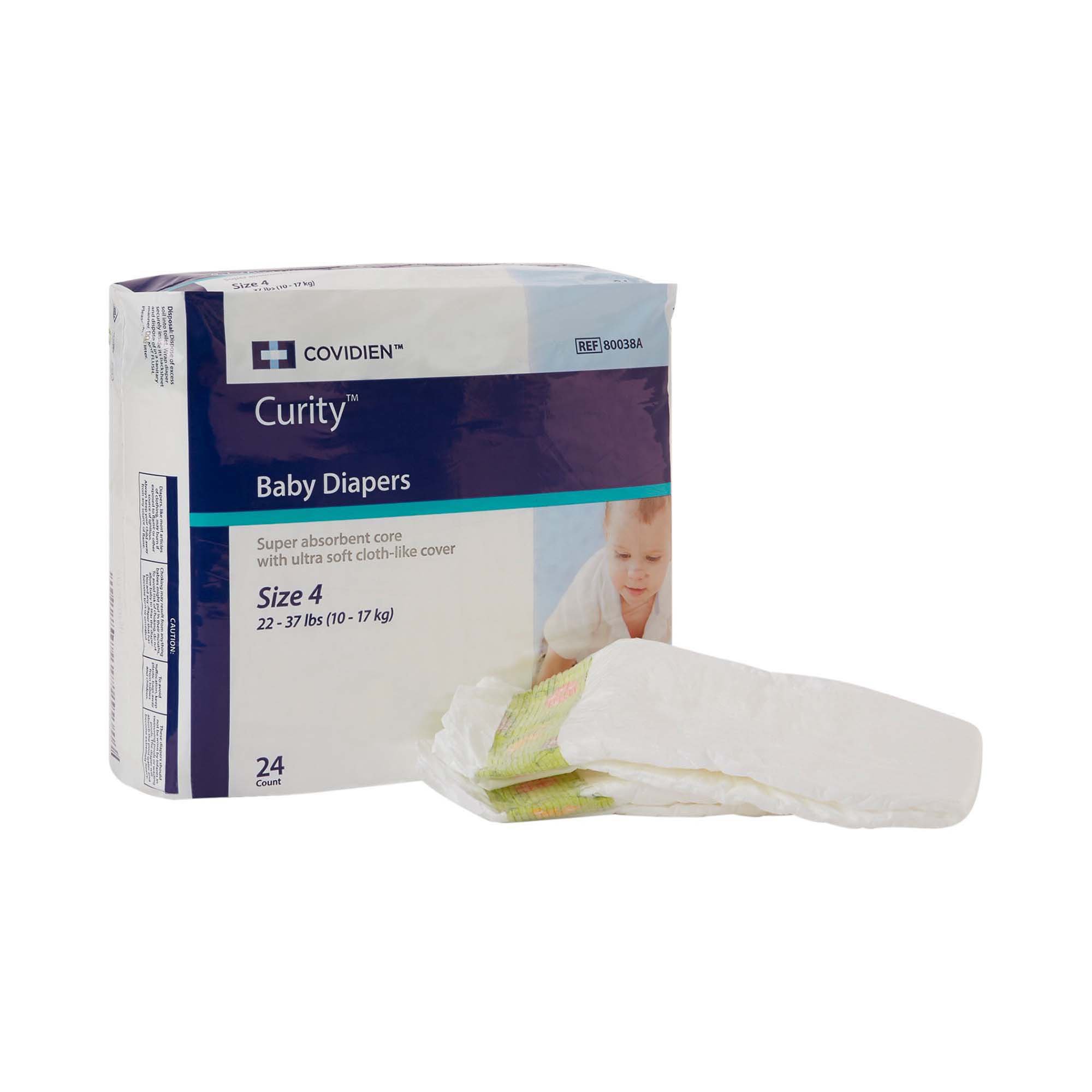 Cardinal - 80038A Curity Unisex Baby Diapers