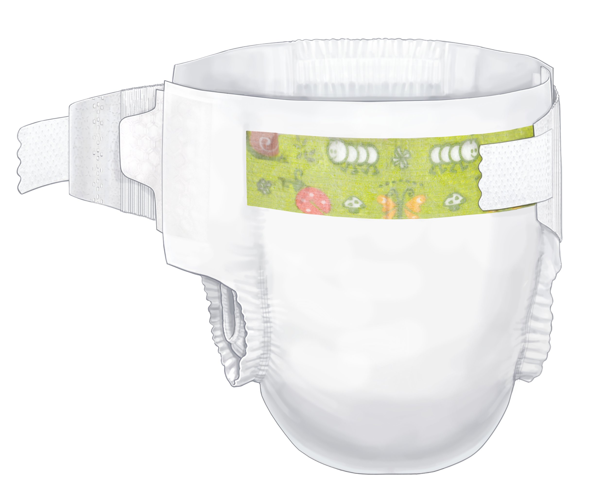 Cardinal - 80028A Curity Unisex Baby Diapers