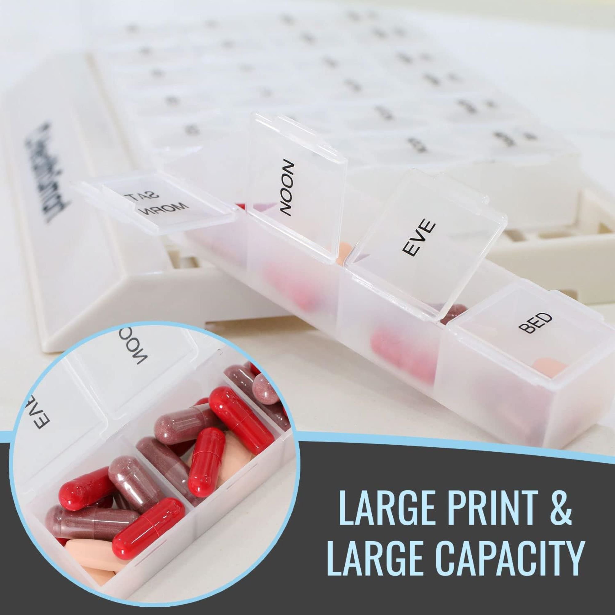 Mabis Healthcare - 640-8223-0000 HealthSmart® 7-Day Pill Organizer