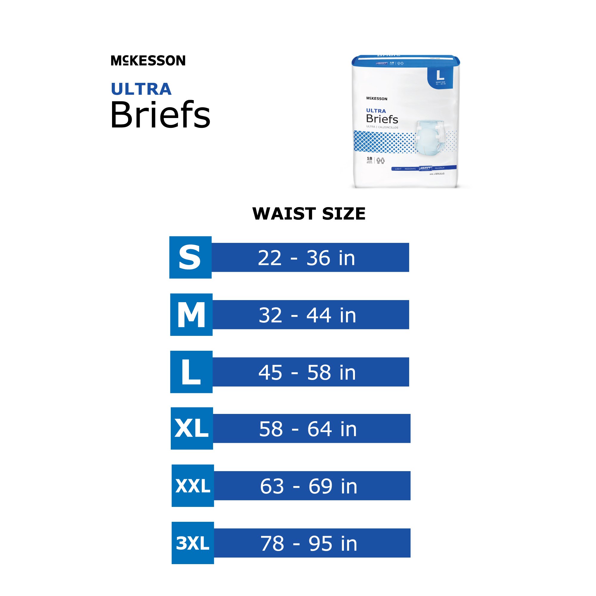 McKesson Brand - BRBAR McKesson Ultra Heavy Absorbent Incontinence Brief