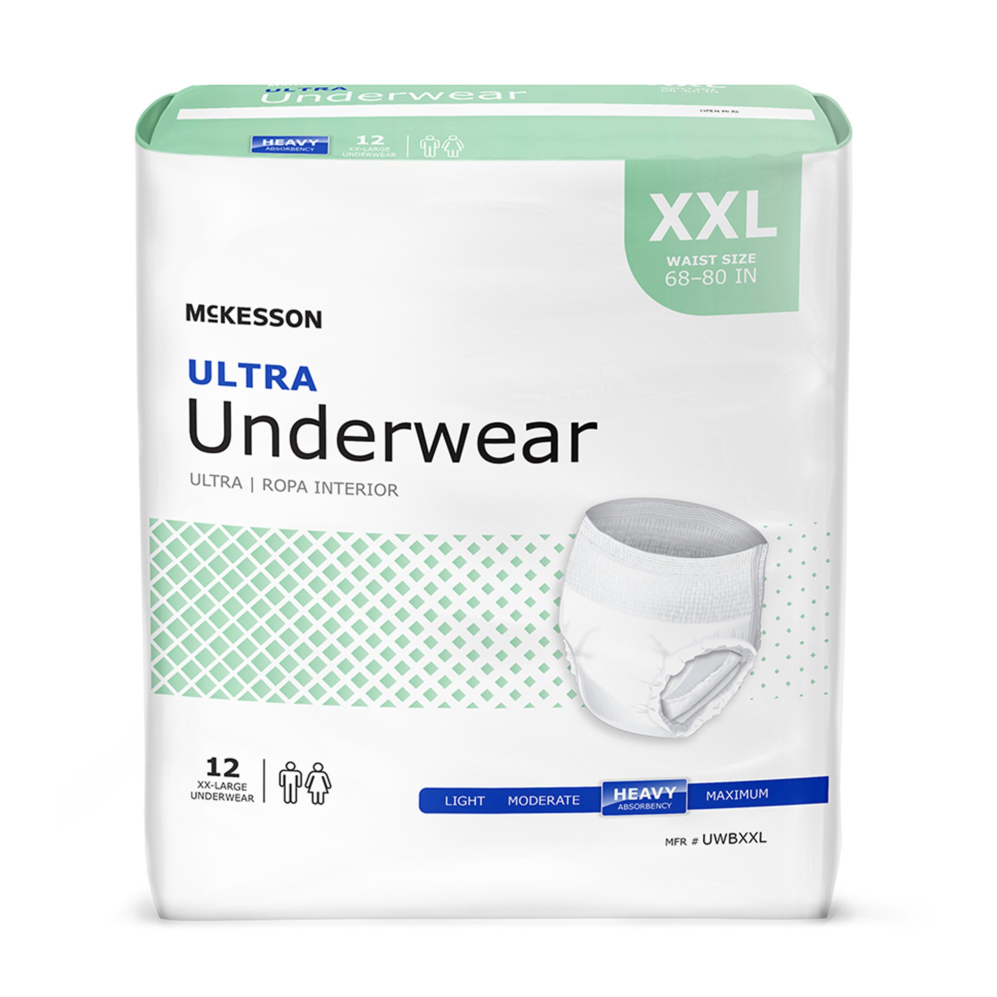McKesson Brand - UWBXXL McKesson Ultra Heavy Absorbent Underwear