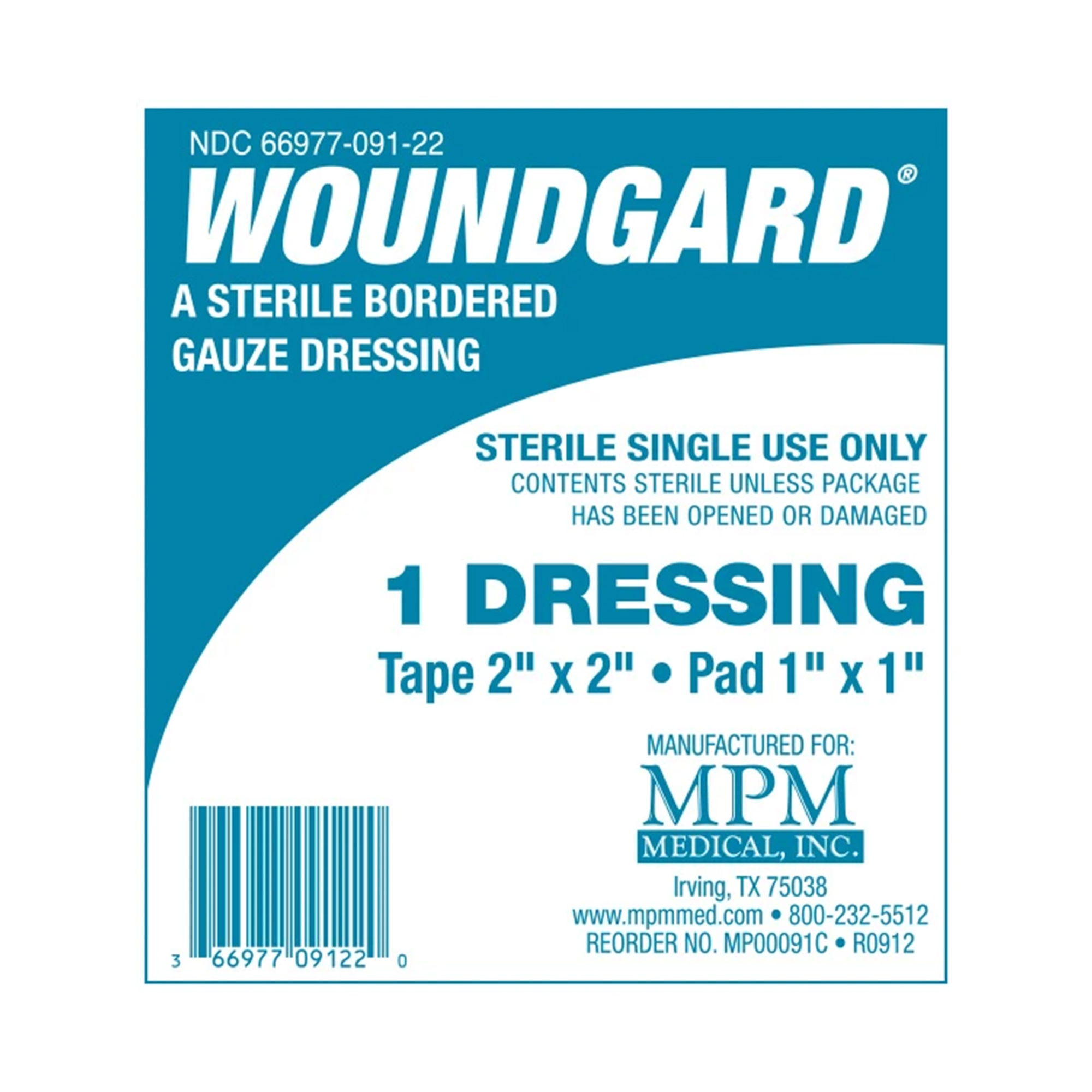 MPM Medical - MP00091C WoundGard® White Adhesive Dressing