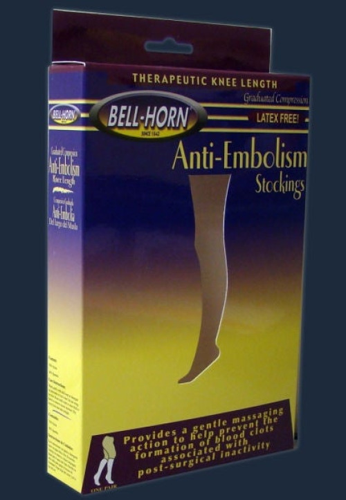 DJO - 11210XL Anti-embolism Stocking Thigh High X-Large White Closed Toe