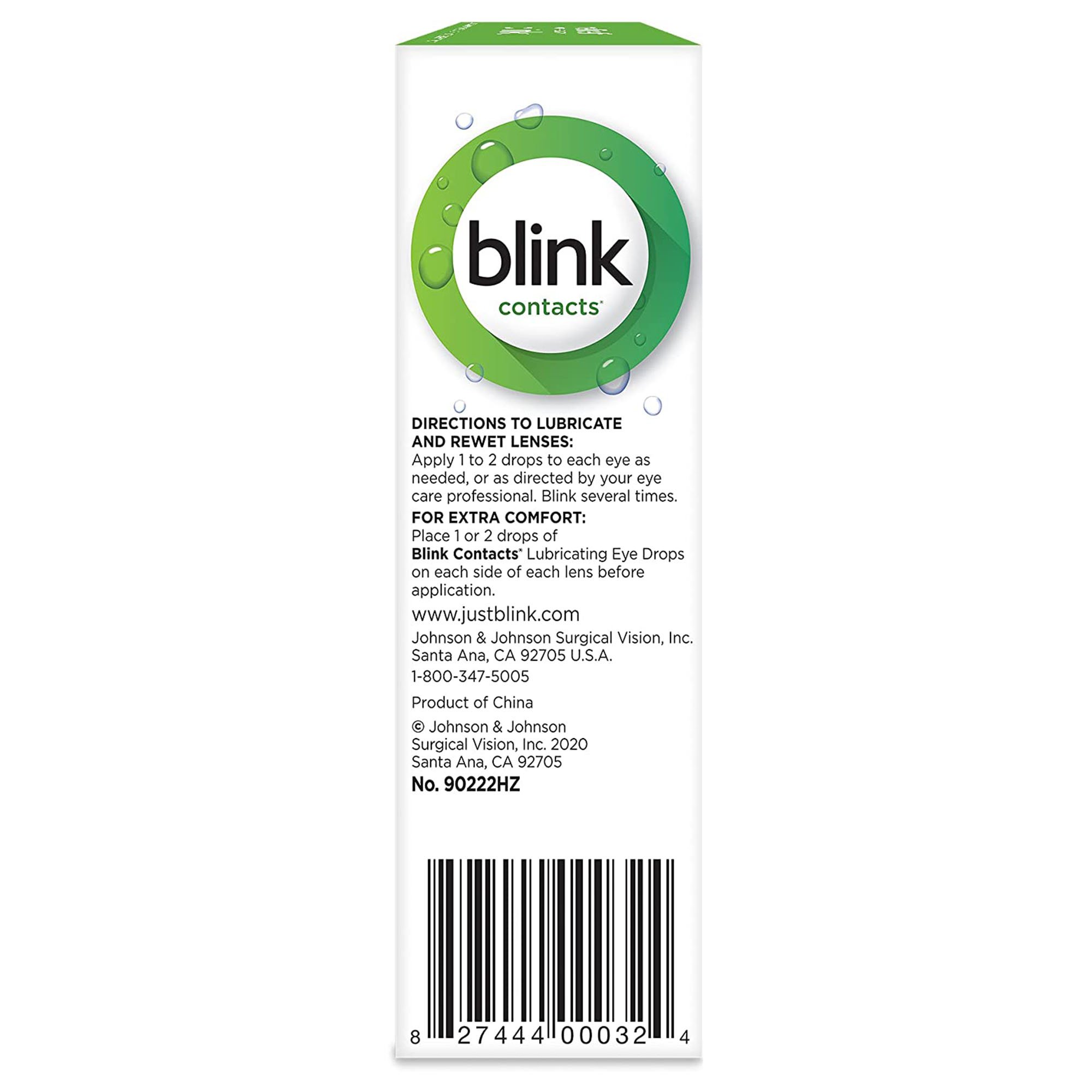 Abbott Medical Optics 82744400032 - blink Contacts Lubricating Eye Drops, 10-mL Bottle - 1/Each
