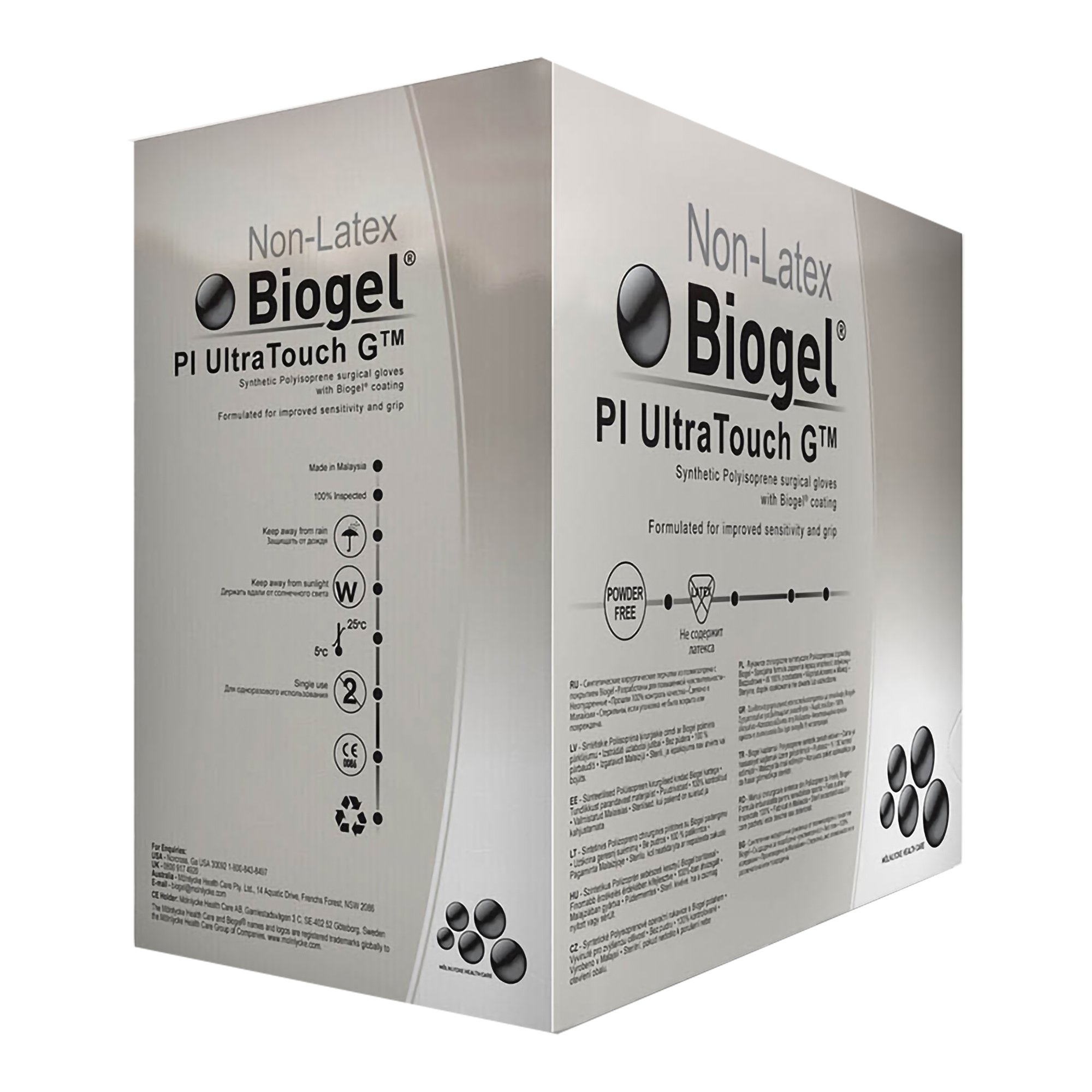 Molnlycke 42160 - Biogel® PI UltraTouch™ G Polyisoprene Surgical Glove, Size 6, Straw - 50/Box, 200/Case