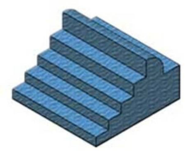AMD Technologies - 10084 Oblique Finger Block AMD Technologies 6 W X 10-1/4 L X 3 H Inch Foam Freestanding