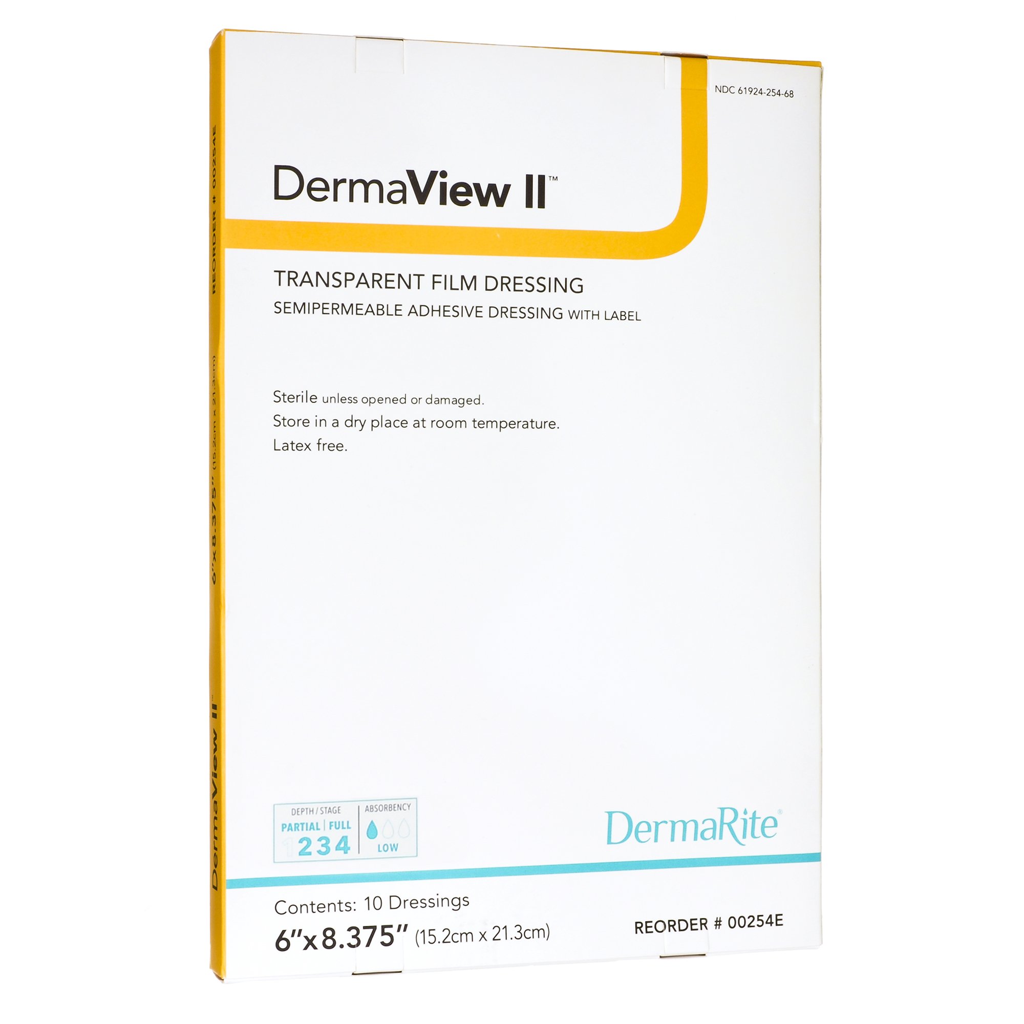 Sion Brands LLC - 00254E DermaView II™ Transparent Film Dressing with Border