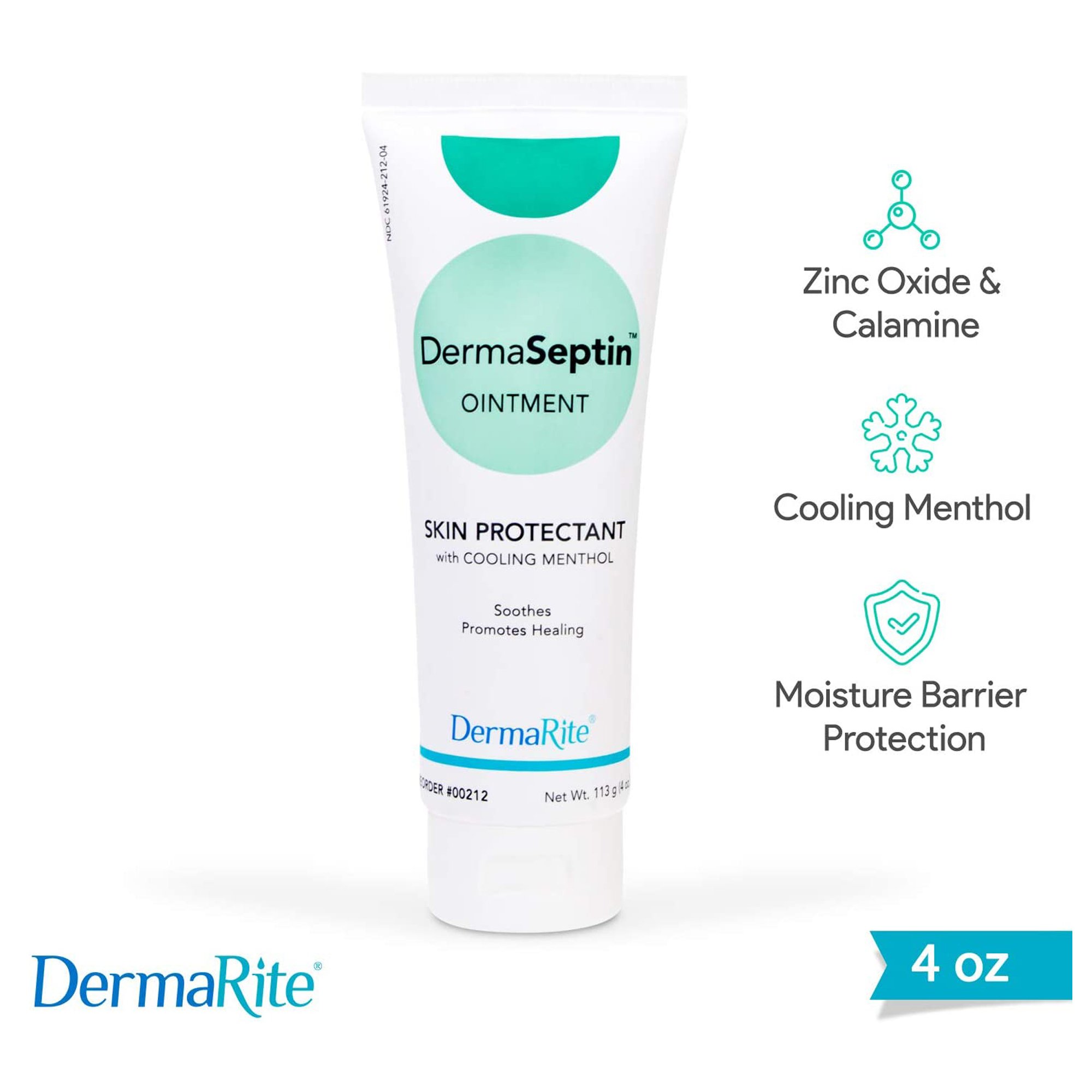 DermaRite Industries 00212 - DermaSeptin Skin Protectant Scented Ointment, 4-ounce Tube - 1/Each, 24/Case