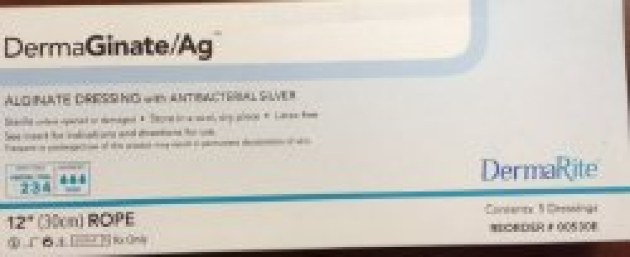 Sion Brands LLC 00530E - DermaGinate/ Ag™ Silver Alginate Dressing, 12 Inch - 1/Each, 5/Box