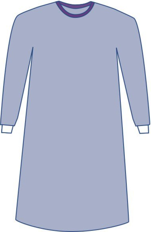 Medline DYNJP2001S - Non-Reinforced Surgical Gown with Towel Sirus® Large Blue Sterile AAMI Level 3 Disposable - 20/Case