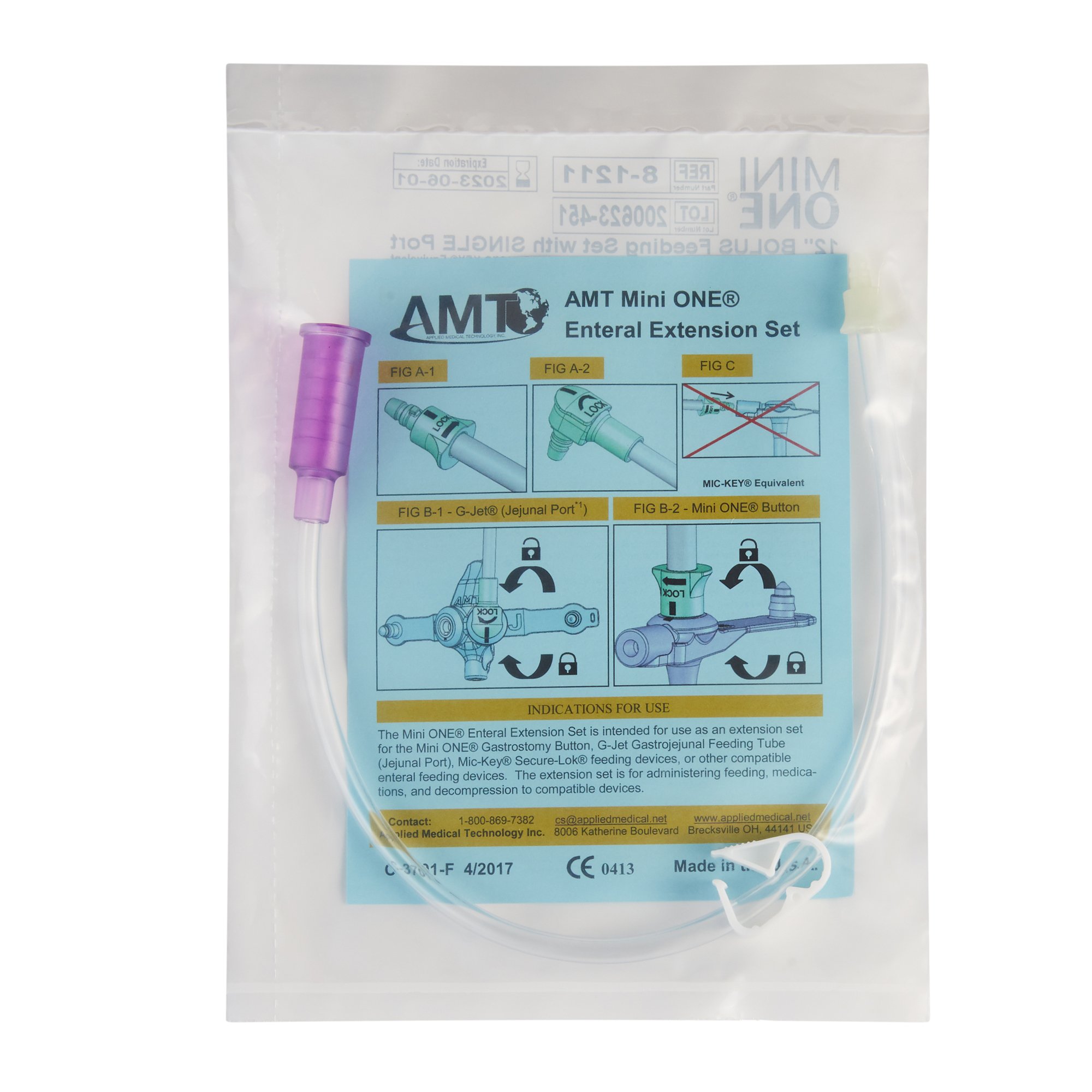 Applied Medical Technology Inc - 8-1211 Mini ONE® Straight Connector with Bolus Adapter