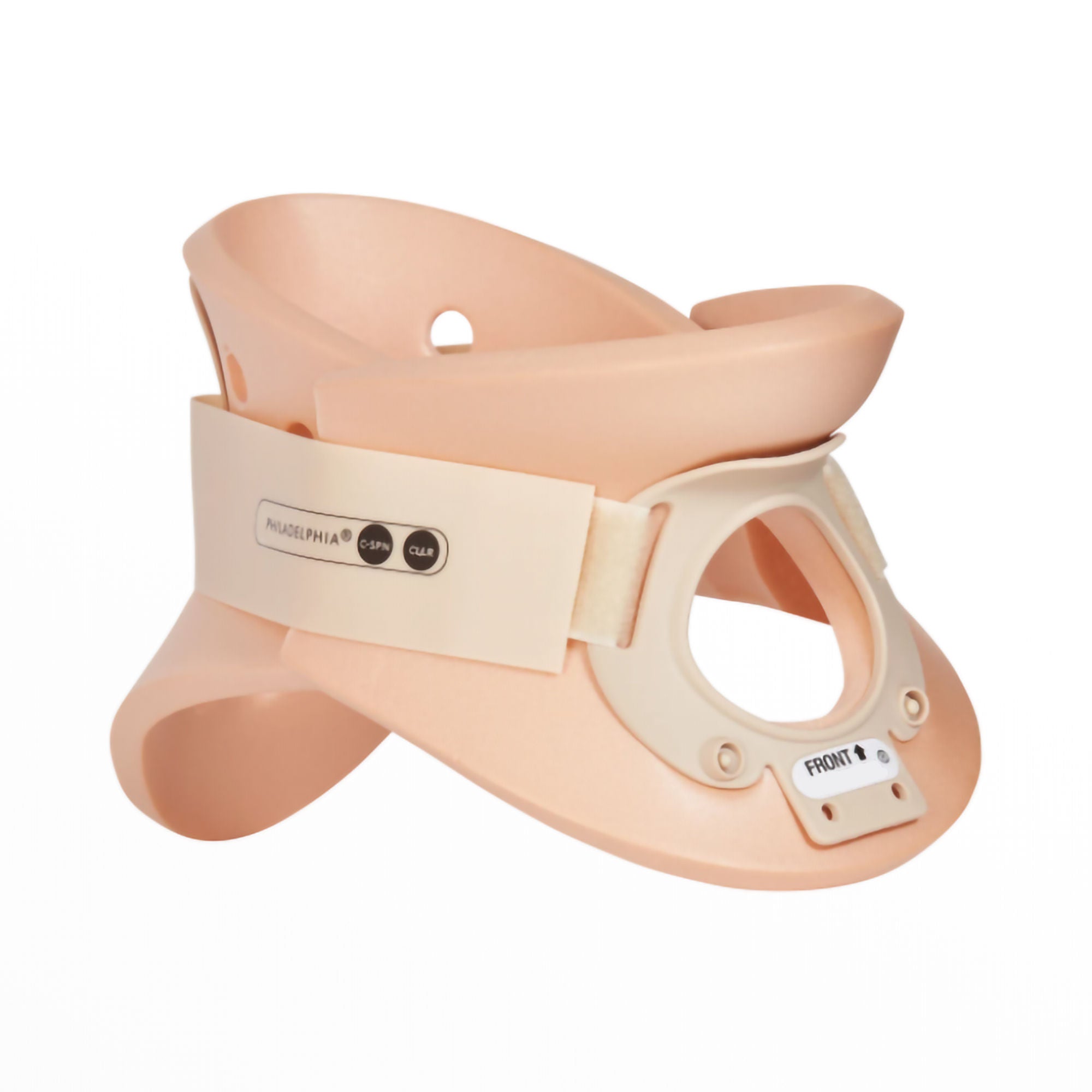 Ossur - PHP-T4L Rigid Cervical Collar Ossur® Philadelphia® Preformed Adult Large Two-Piece / Trachea Opening 4-1/4 Inch Height 16 to 19 Inch Neck Circumference