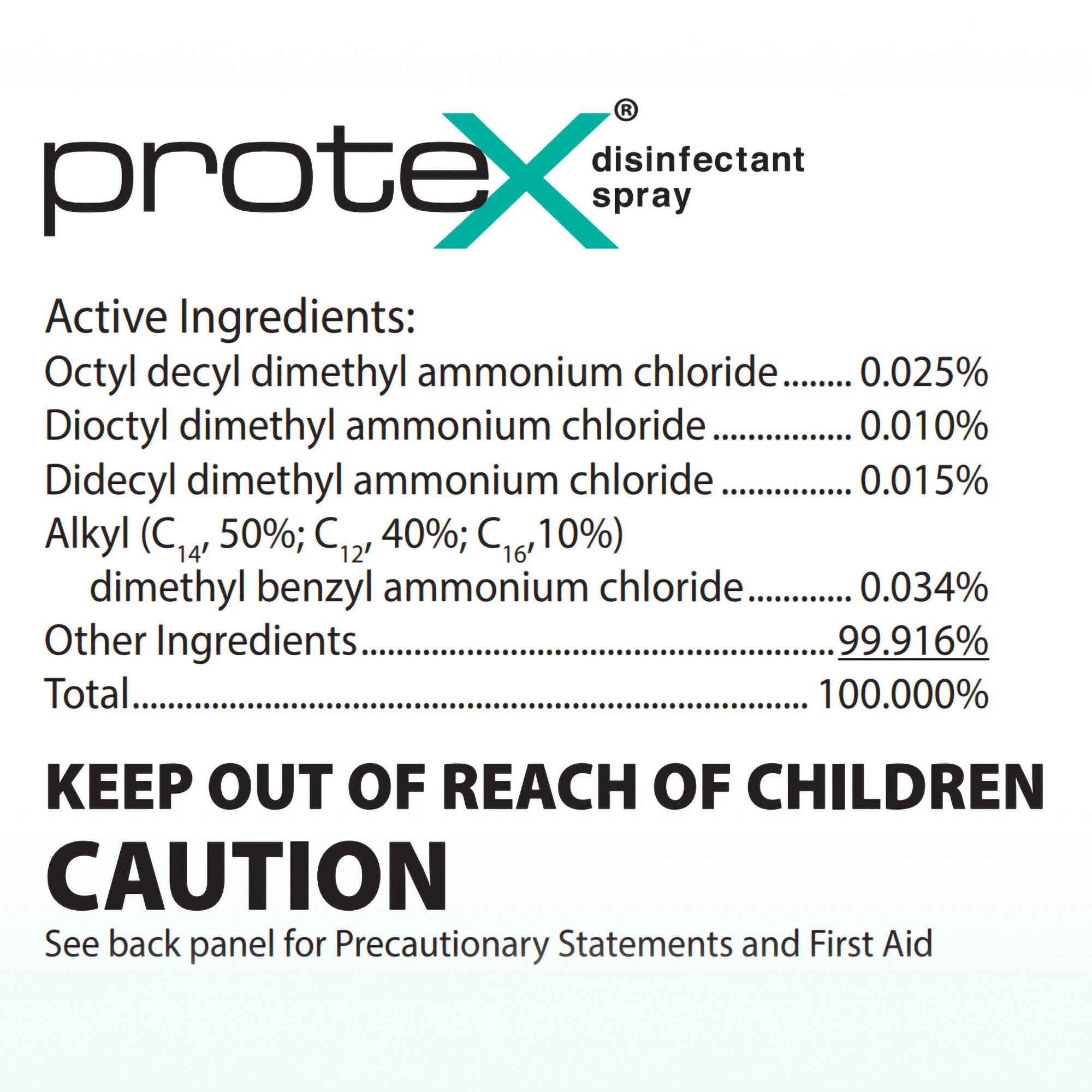 Parker Labs 42-32 - Protex™ Surface Disinfectant Cleaner, Lemon Scent, 32 oz. - 1/Each, 6/Box, 12/Case