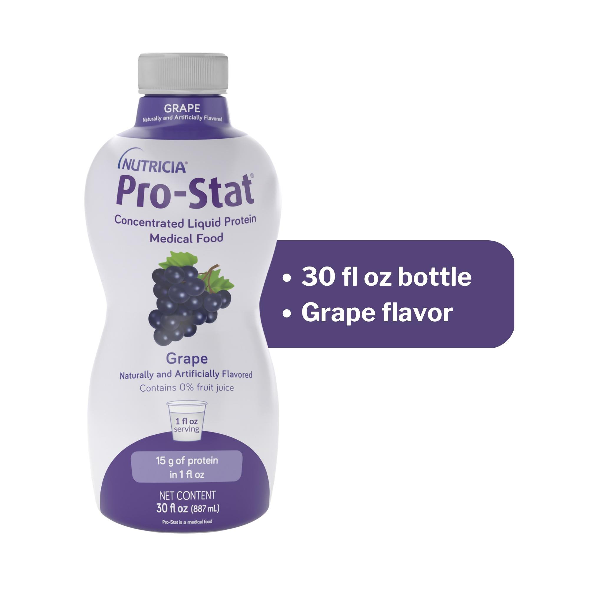 Nutricia North America 78385 - Pro-Stat® Grape Complete Liquid Protein Medical Food, 30-ounce Bottle - 1/Each, 6/Case