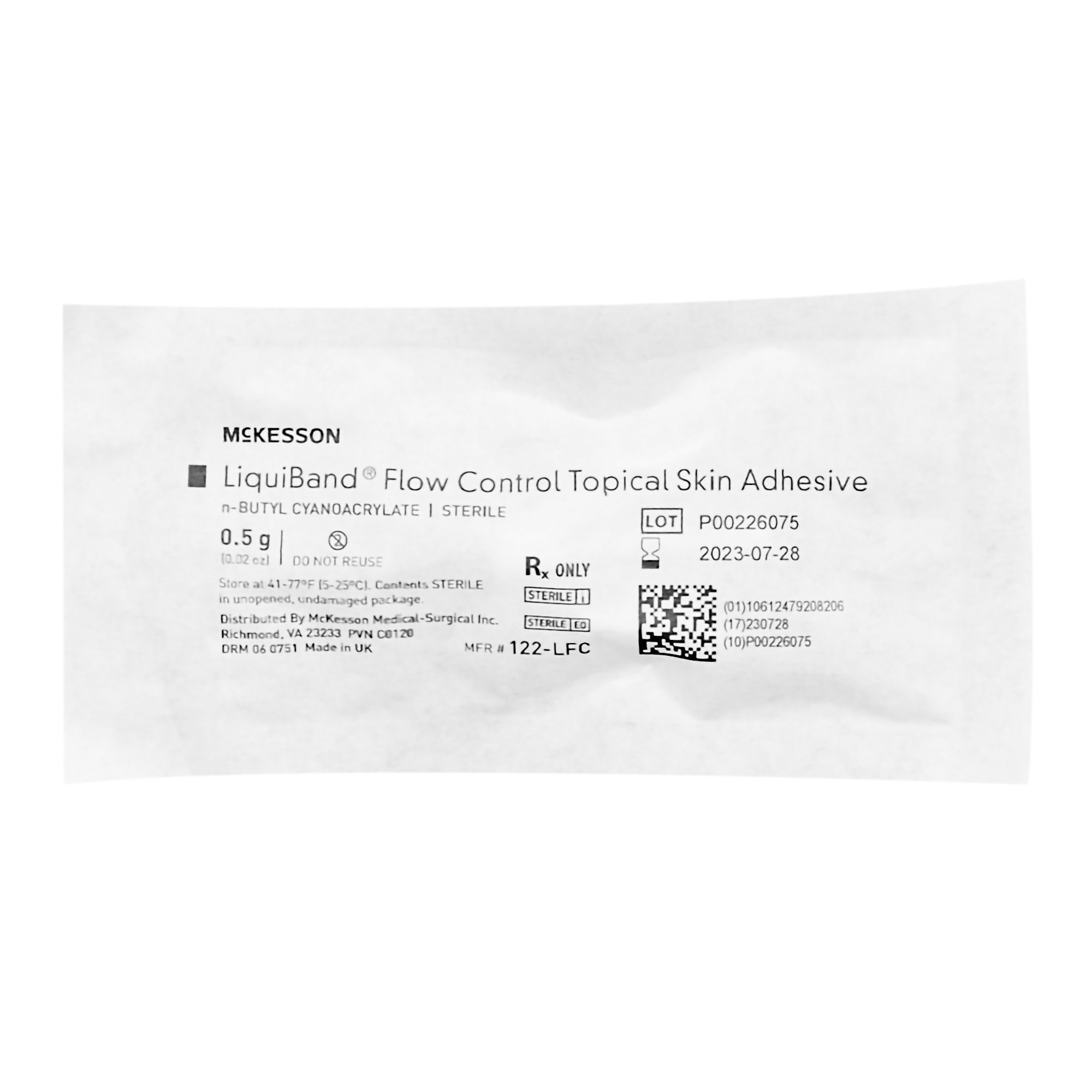 McKesson Brand - 122-LFC McKesson LiquiBand® Flow Control Topical Skin Adhesive