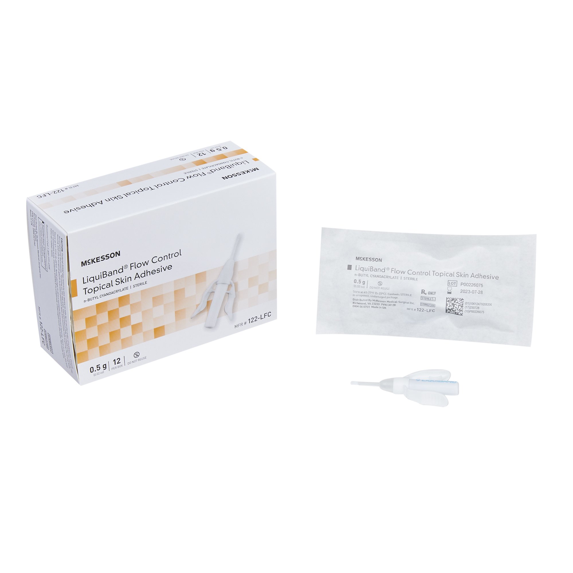 McKesson Brand - 122-LFC McKesson LiquiBand® Flow Control Topical Skin Adhesive