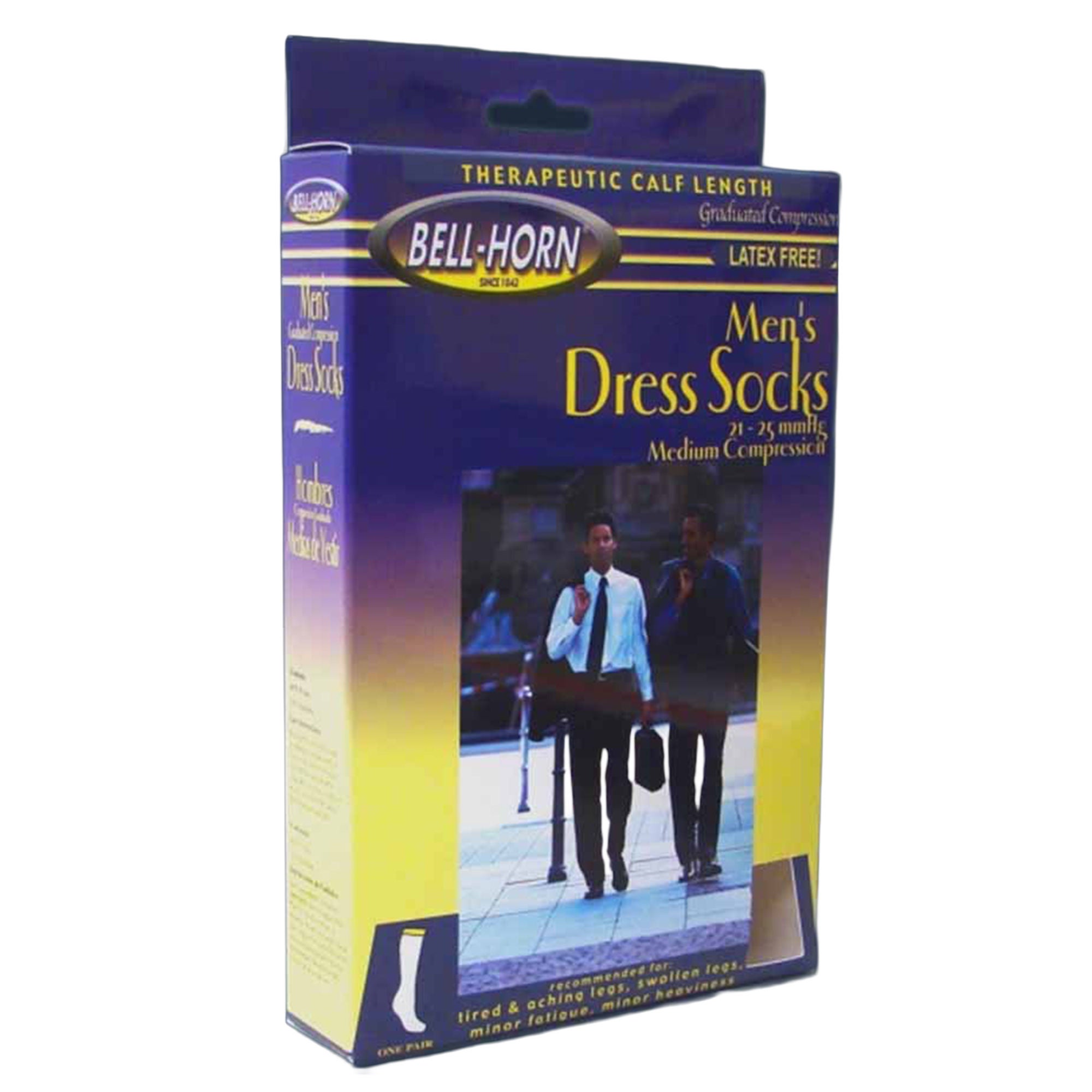 DJO - 11536XL Compression Socks Bell-Horn® Calf High X-Large Black Closed Toe
